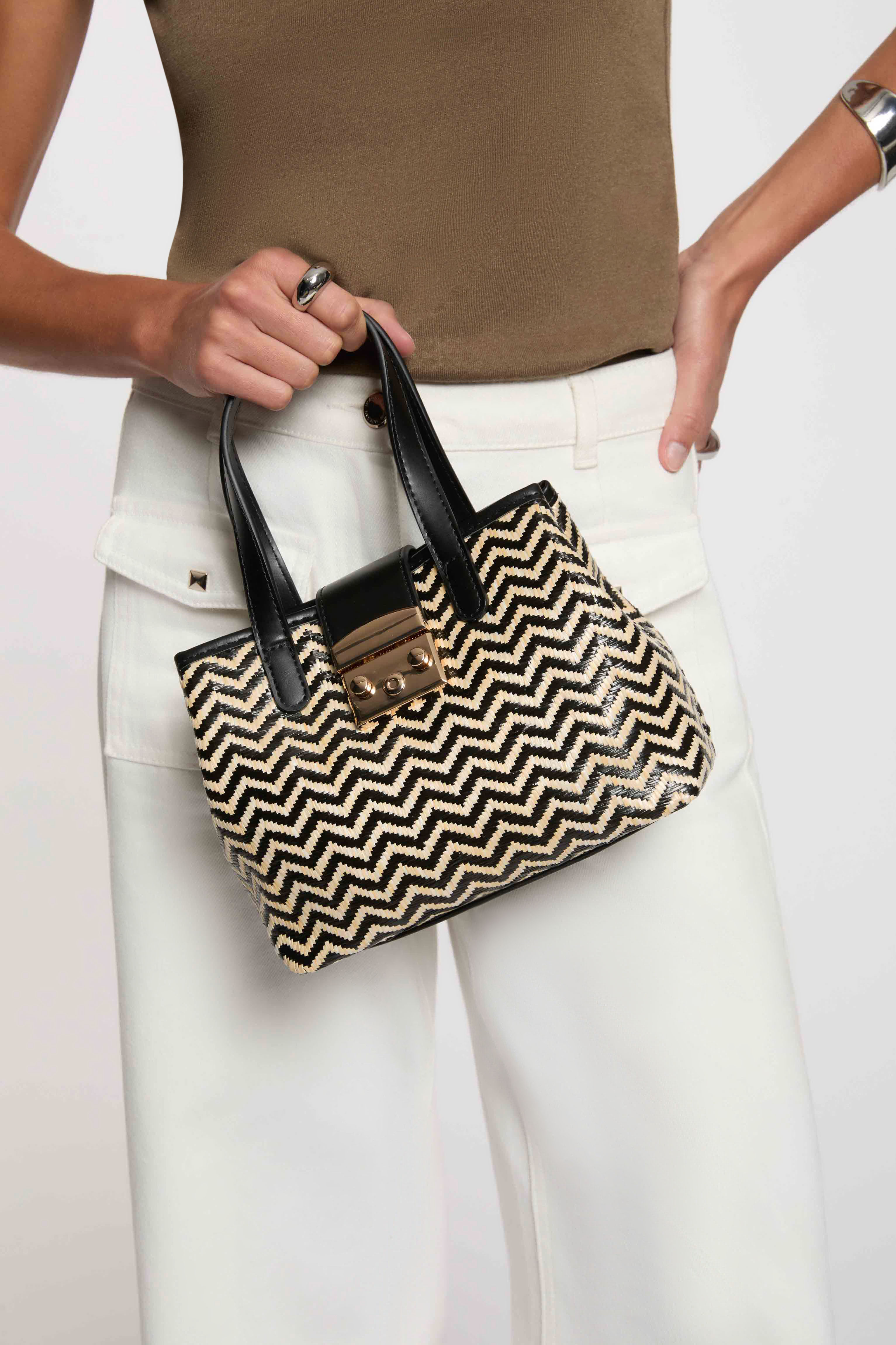 Sac cabas noir femme