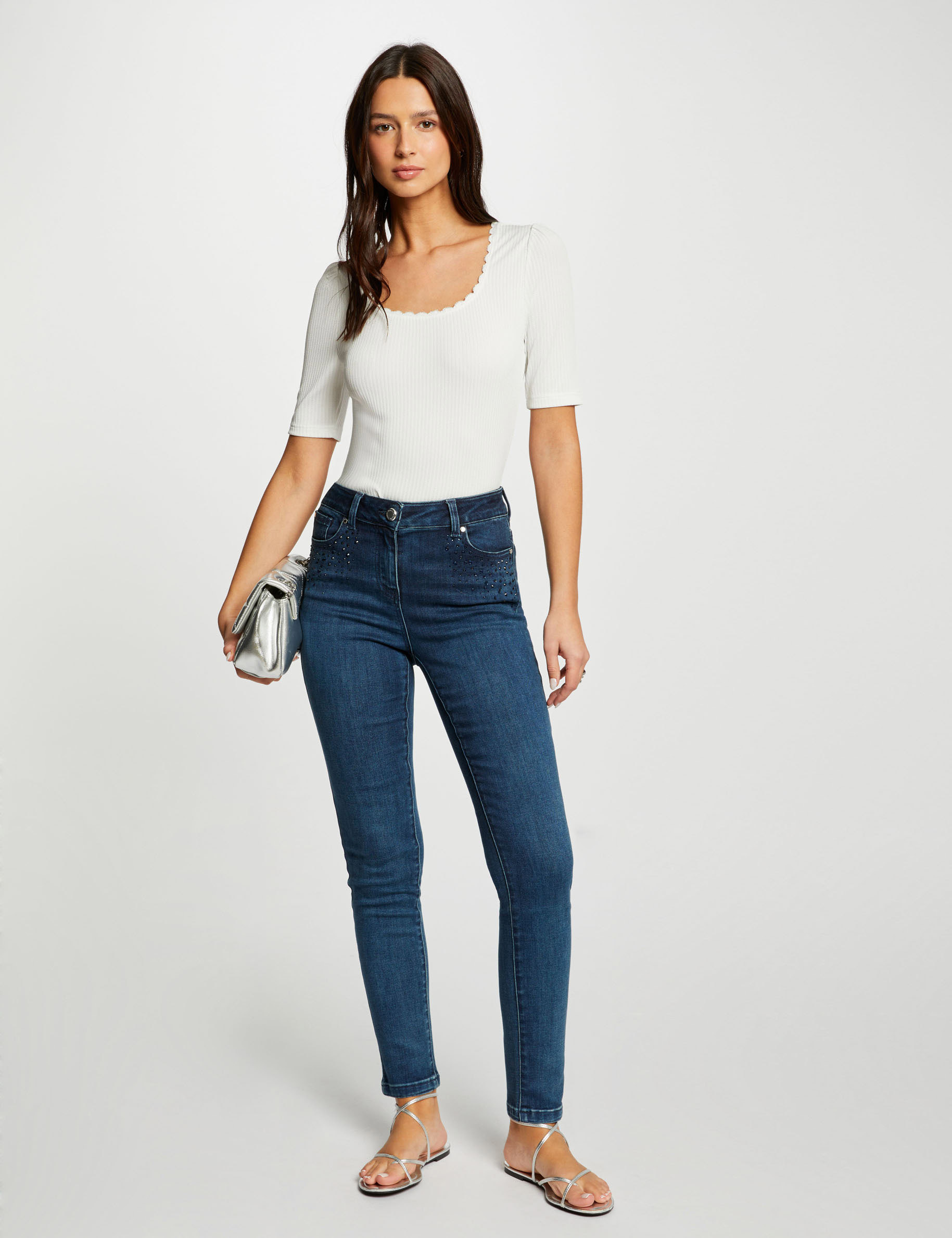 Jean slim elasthanne femme outlet