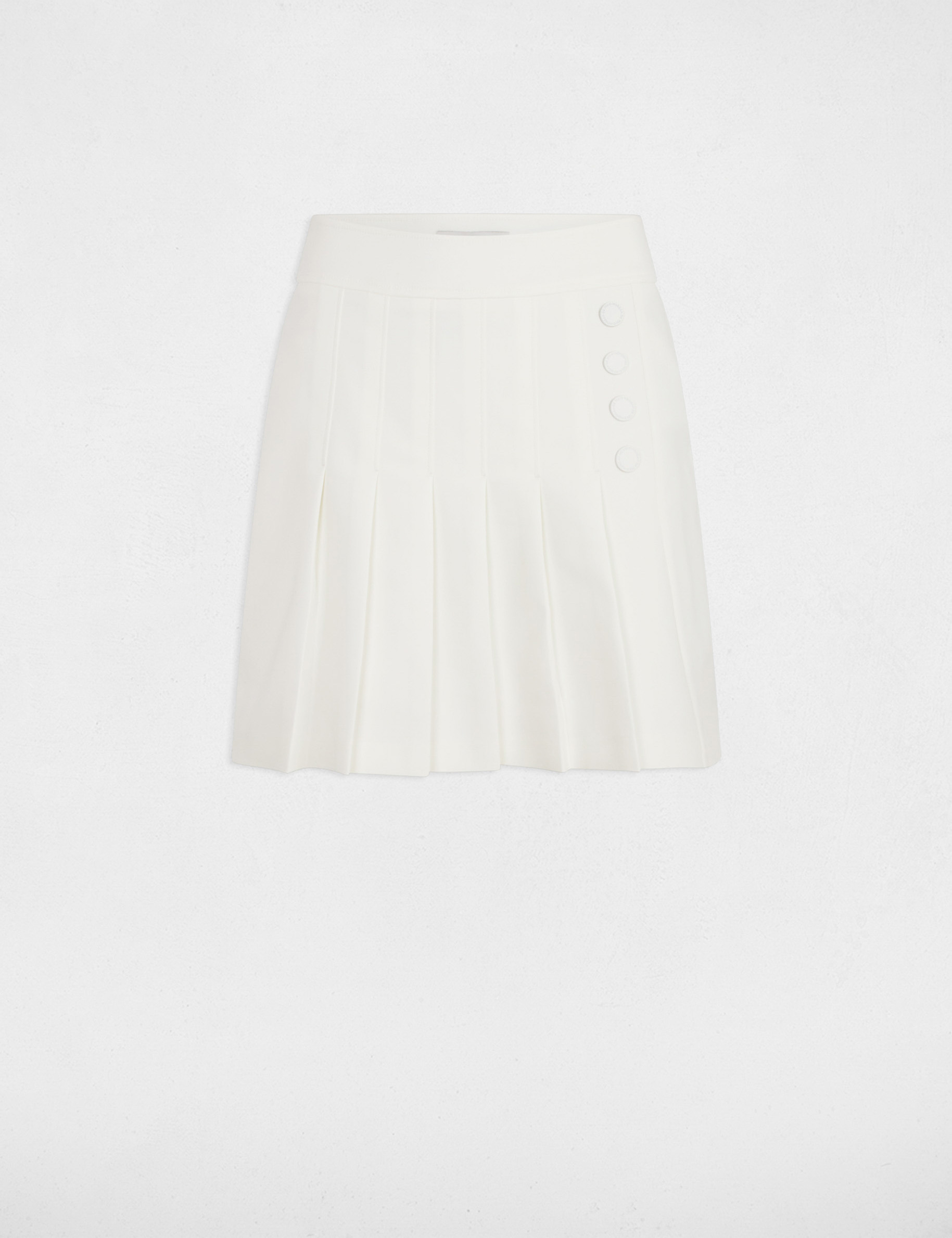 jupe courte plissee blanc femme Jupe courte plissée blanc femme