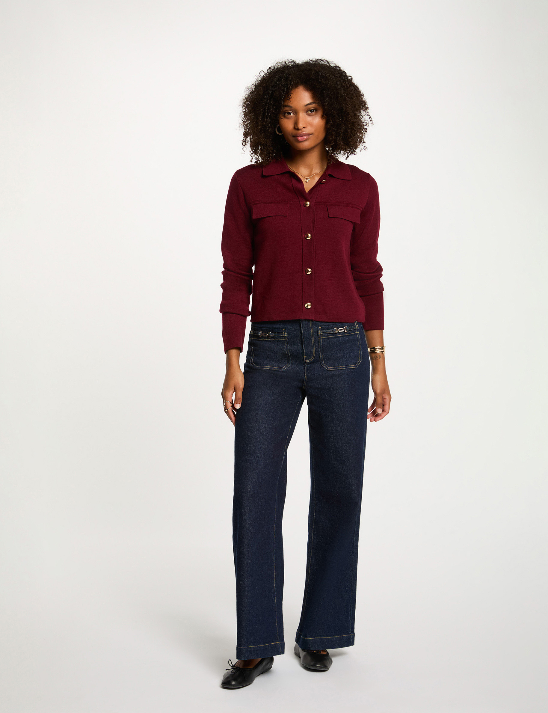 gilet manches longues bordeaux femme Gilet manches longues bordeaux femme