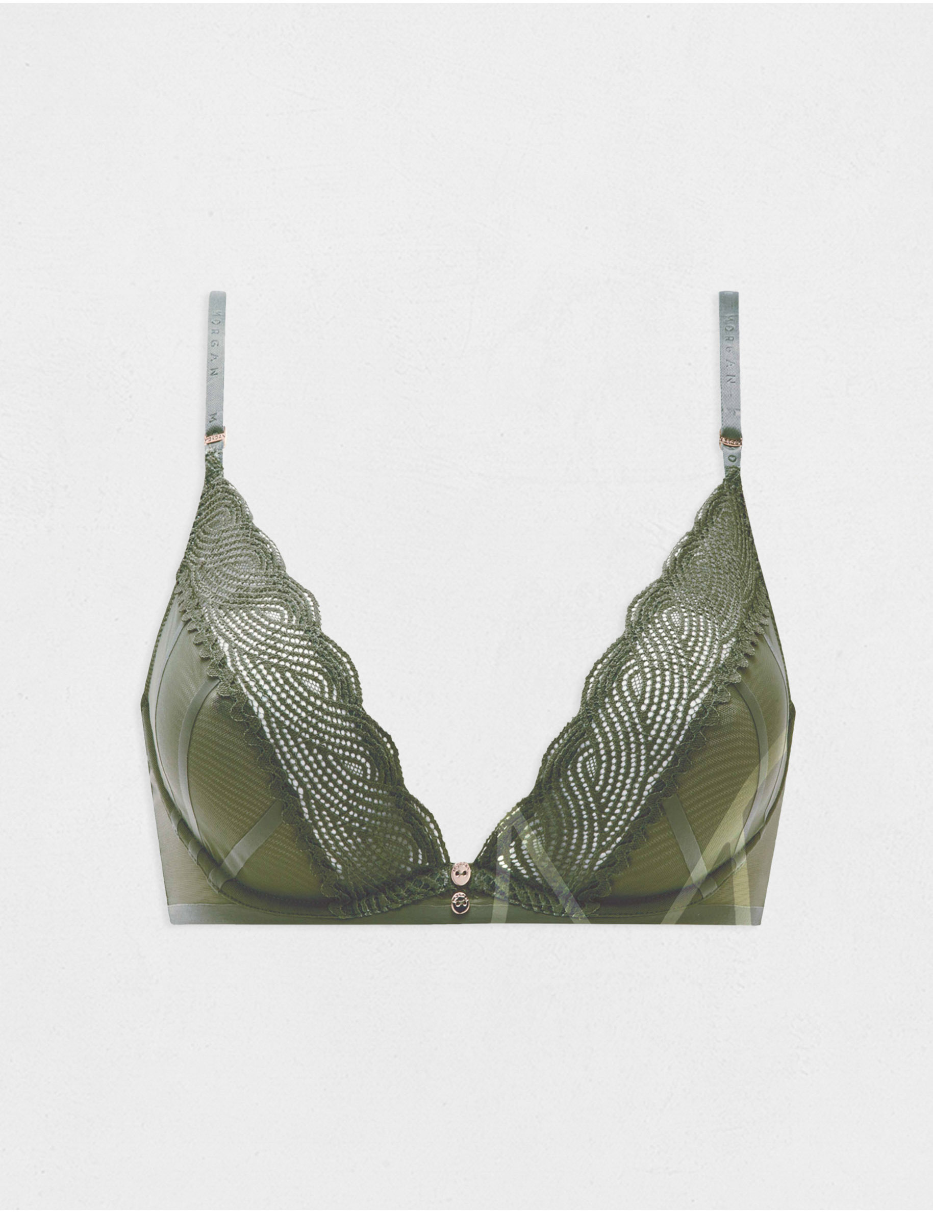 soutien gorge armatures vert kaki femme Soutien-gorge armatures vert kaki femme