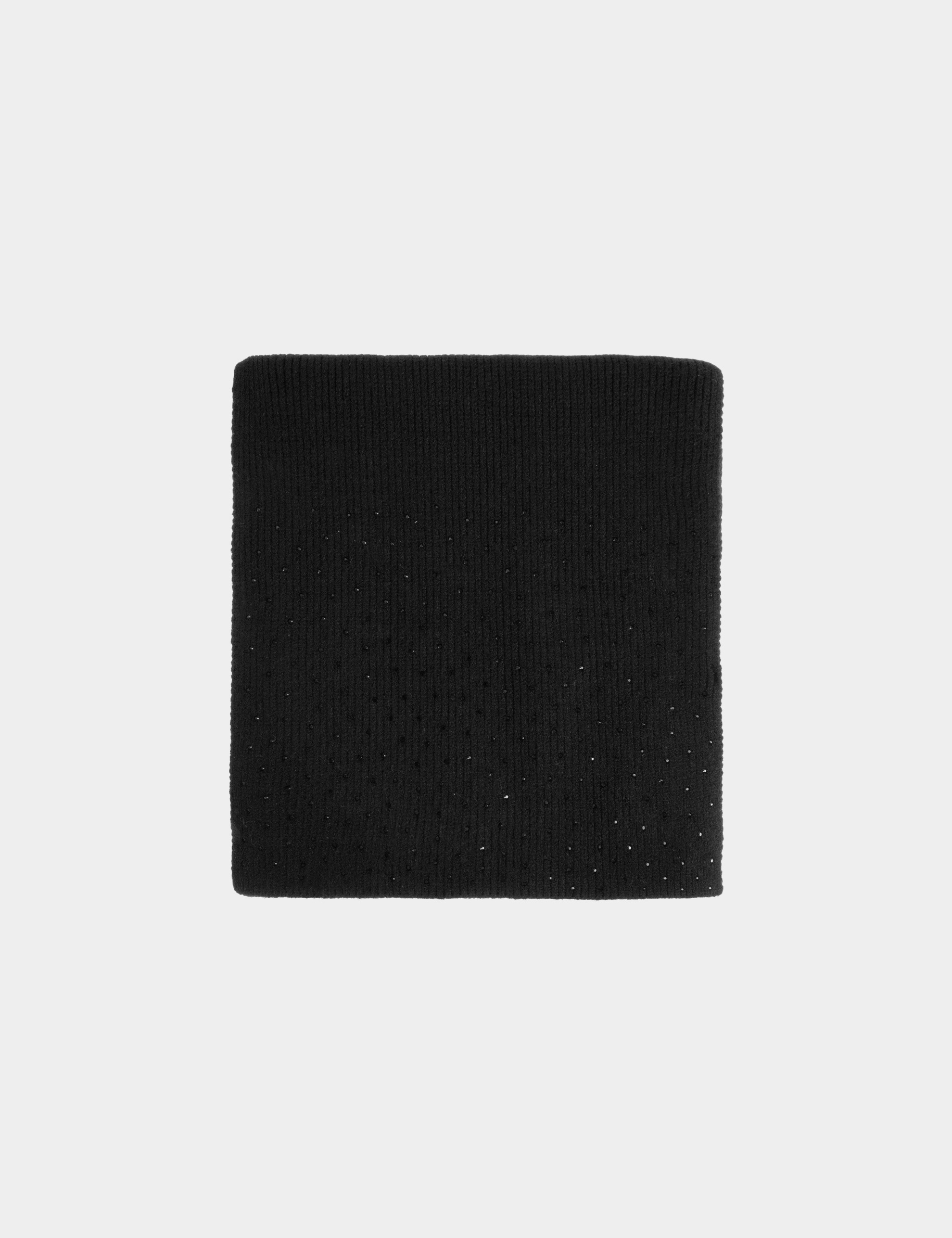 echarpe avec strass noir femme Écharpe avec strass noir femme