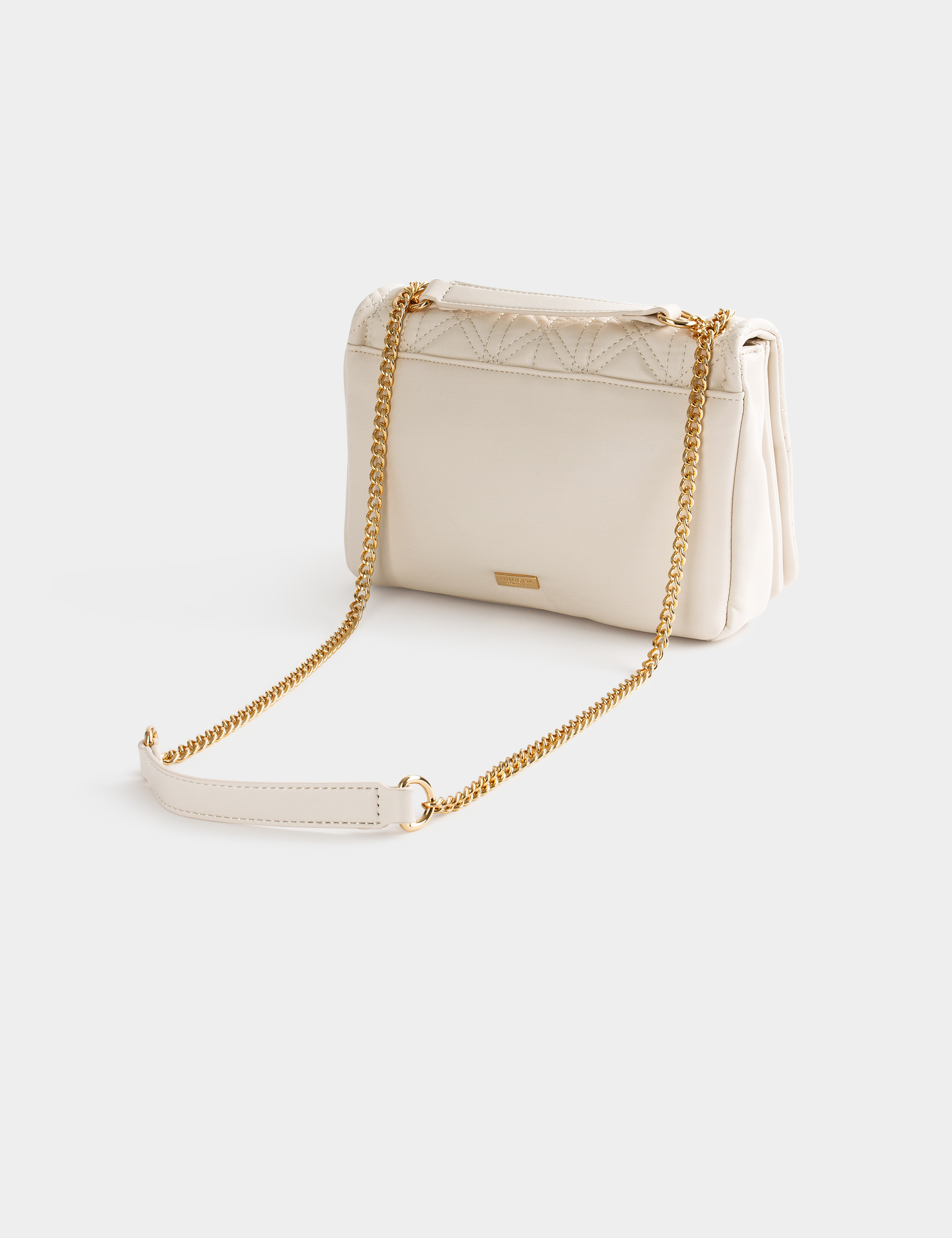 Sac pochette matelassé ivoire femme Sac pochette matelassé ivoire femme