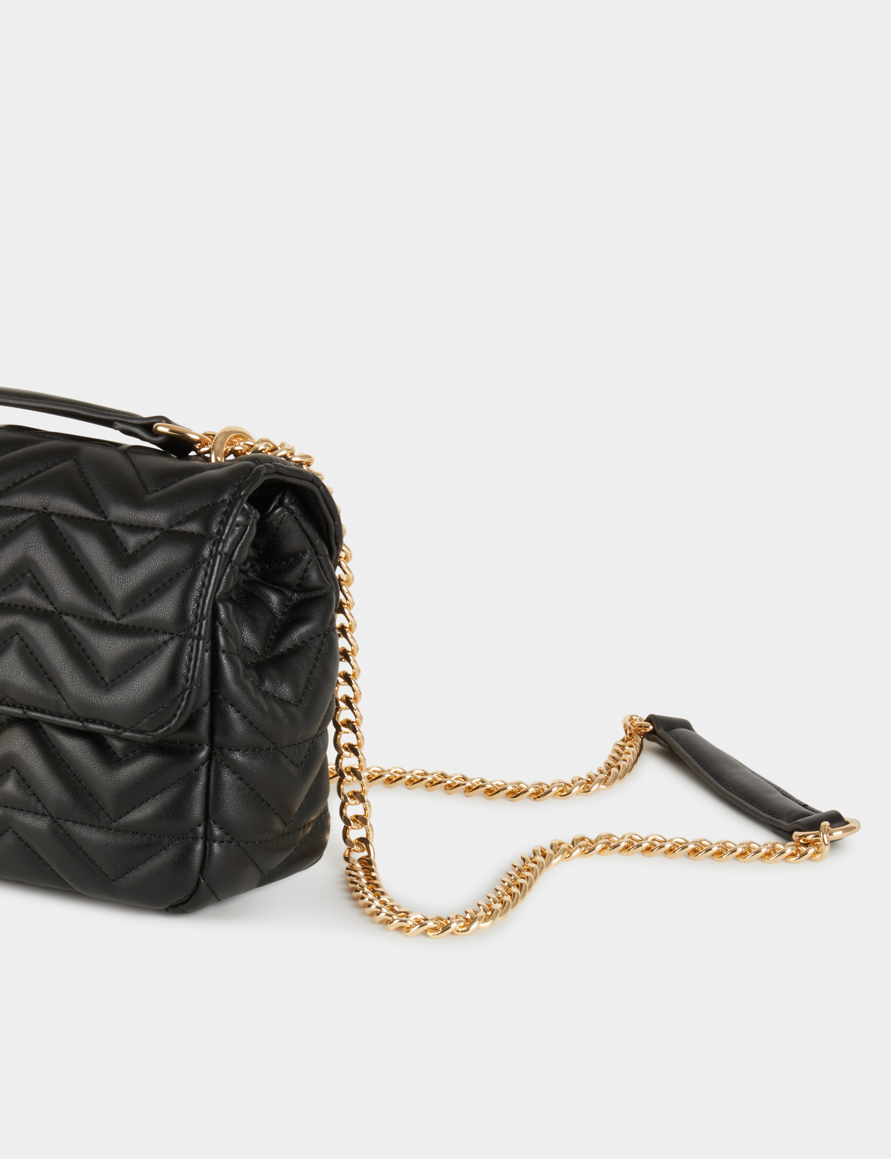 sac matelasse boucle m noir femme Sac matelassé boucle M noir femme