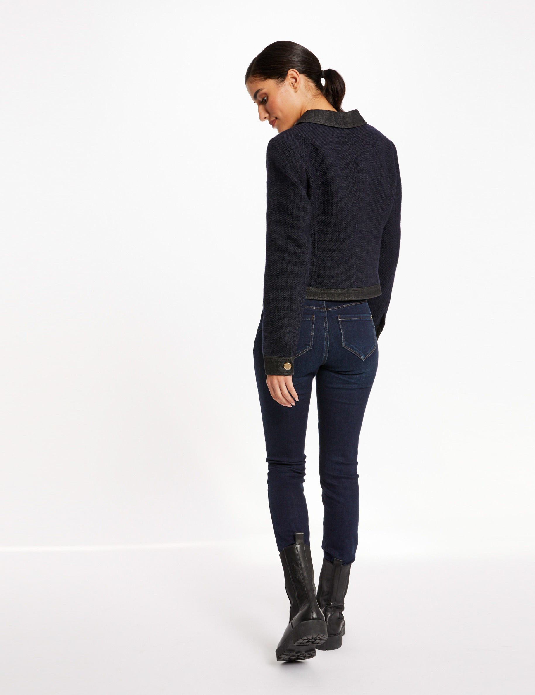 Jeans slim taille standard jean brut femme