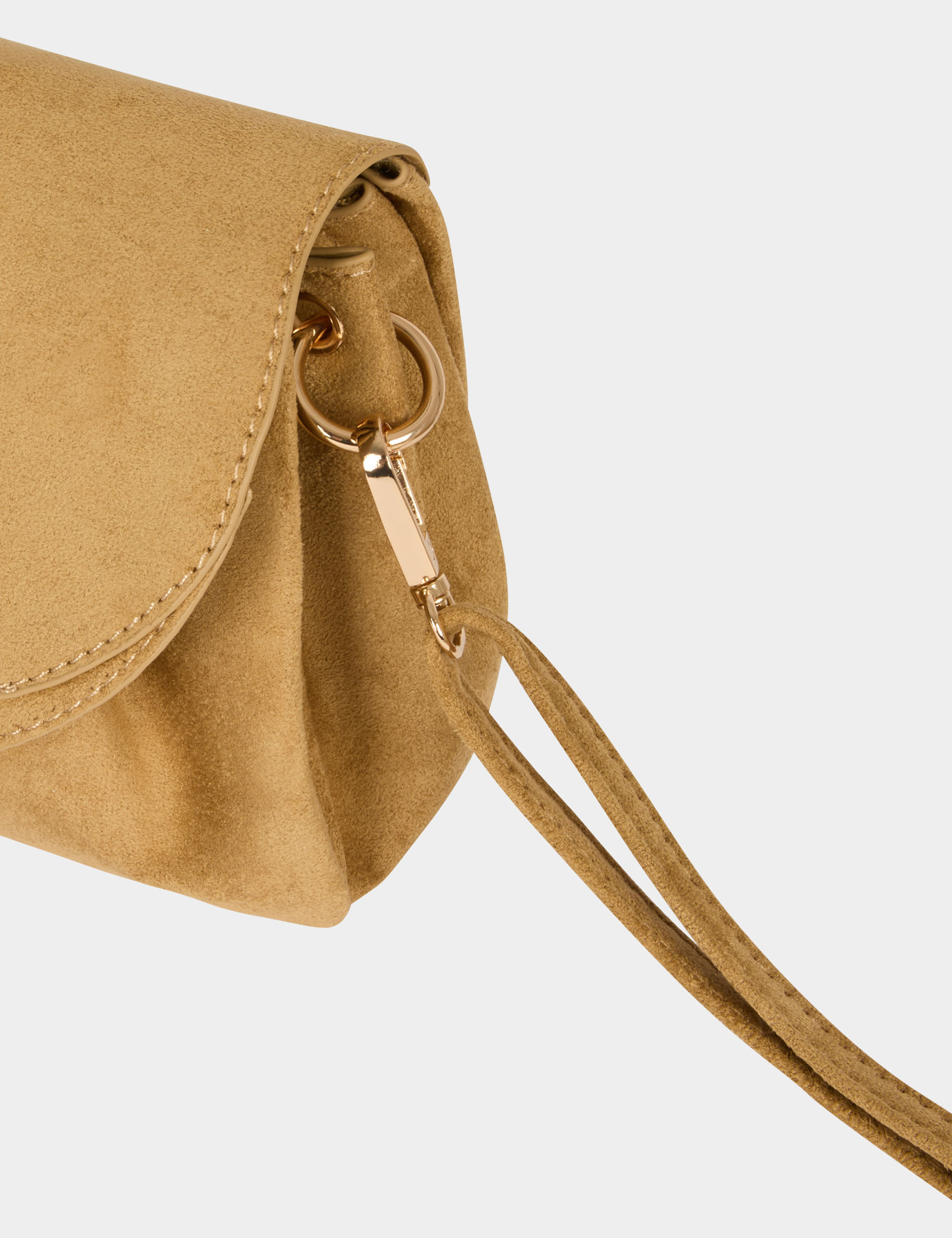 Sac souple su&eacute;dine beige femme