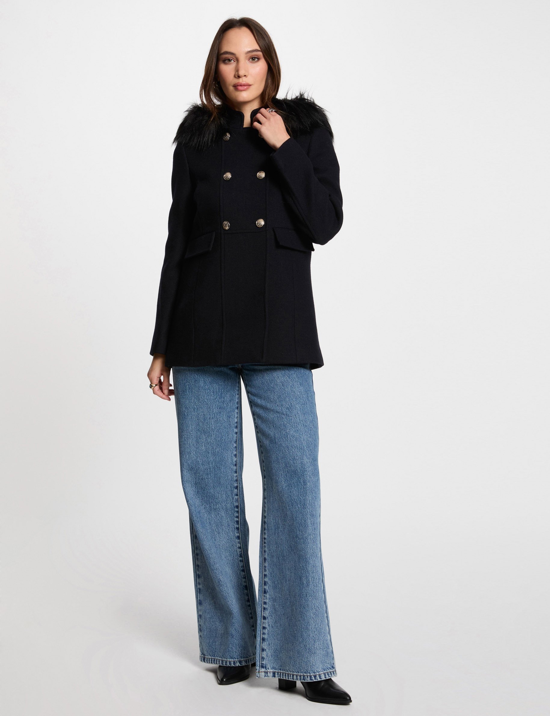 manteau double boutonnage marine femme Manteau double boutonnage marine femme
