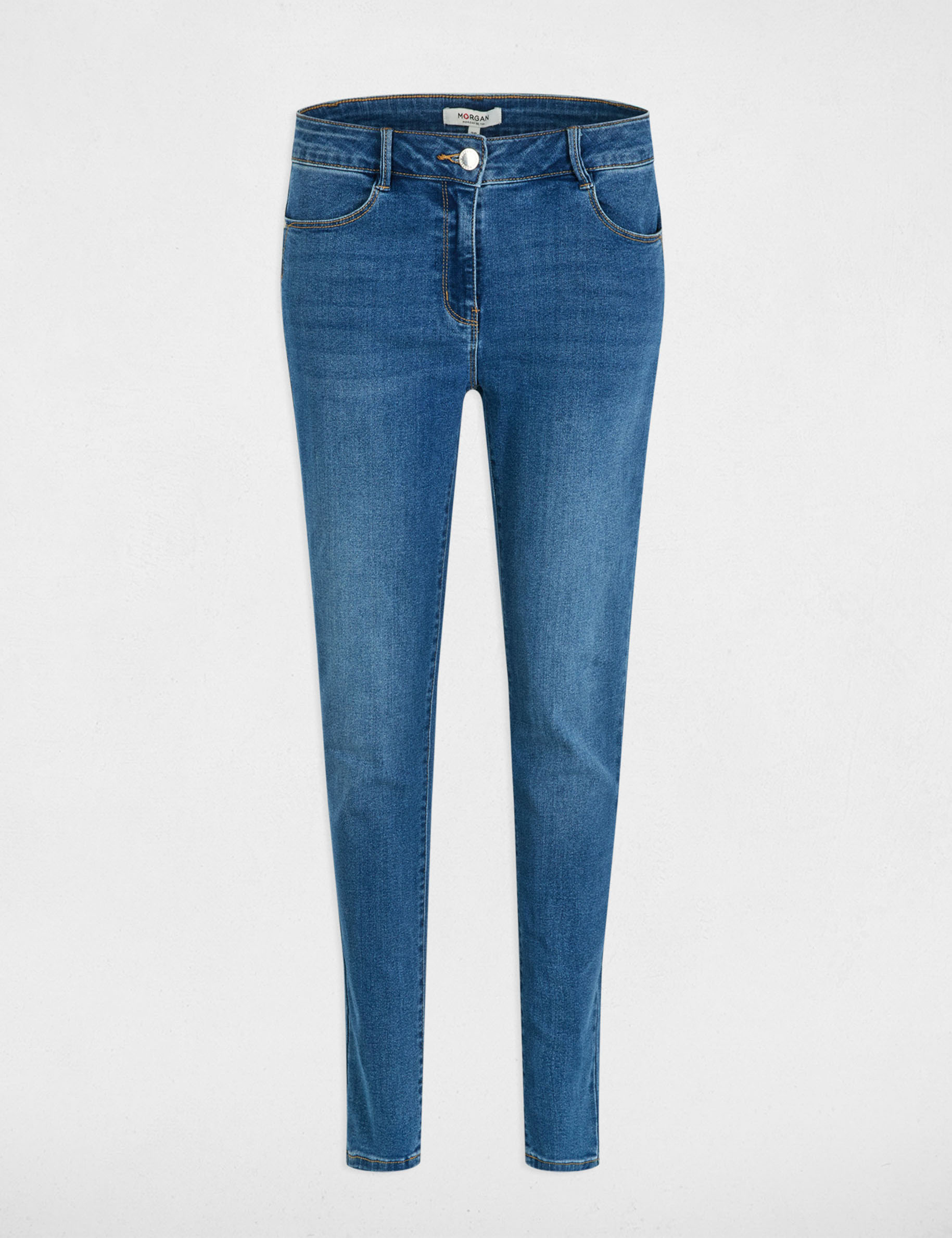 Jeans slim taille standard denim stone femme
