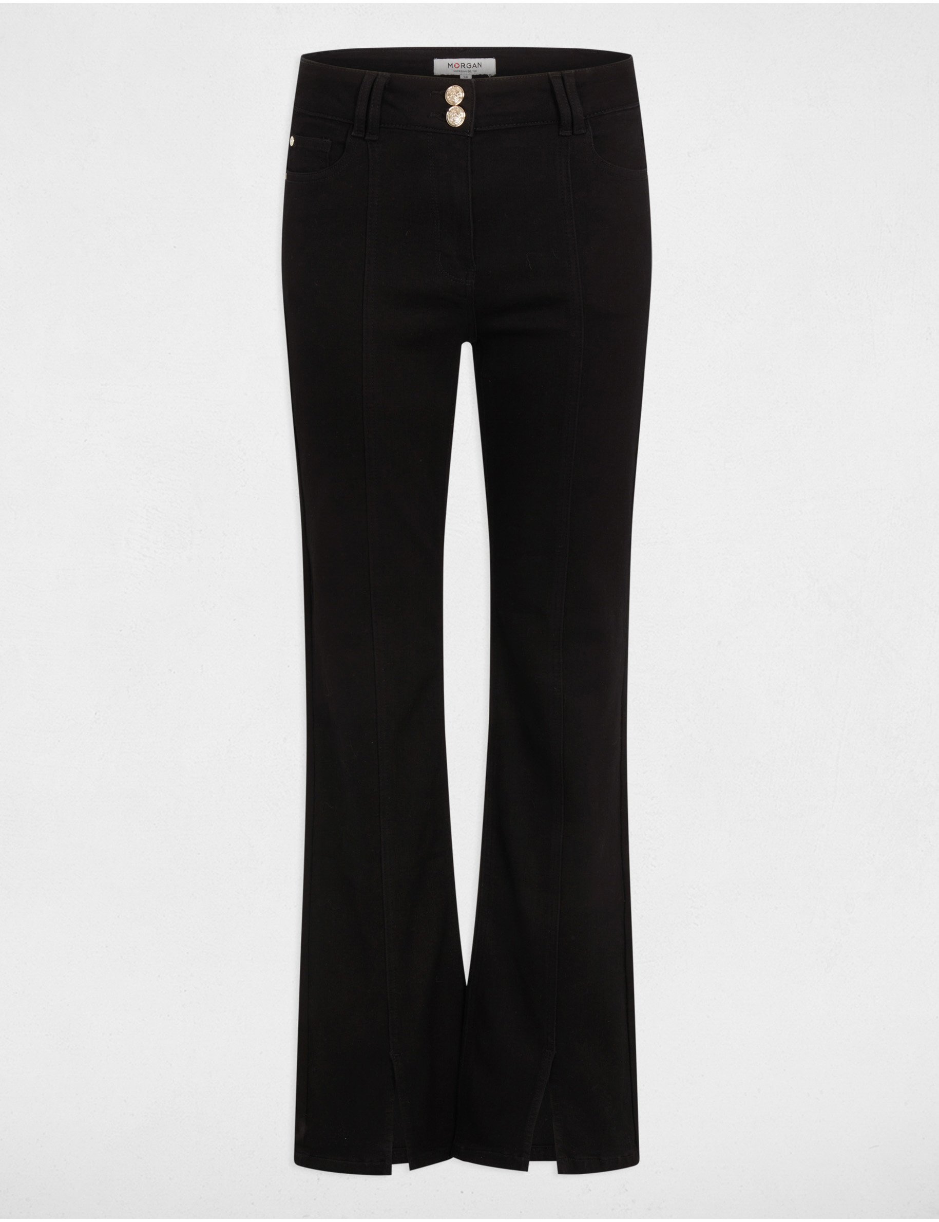 jeans bootcut avec fentes noir femme Jeans bootcut avec fentes noir femme