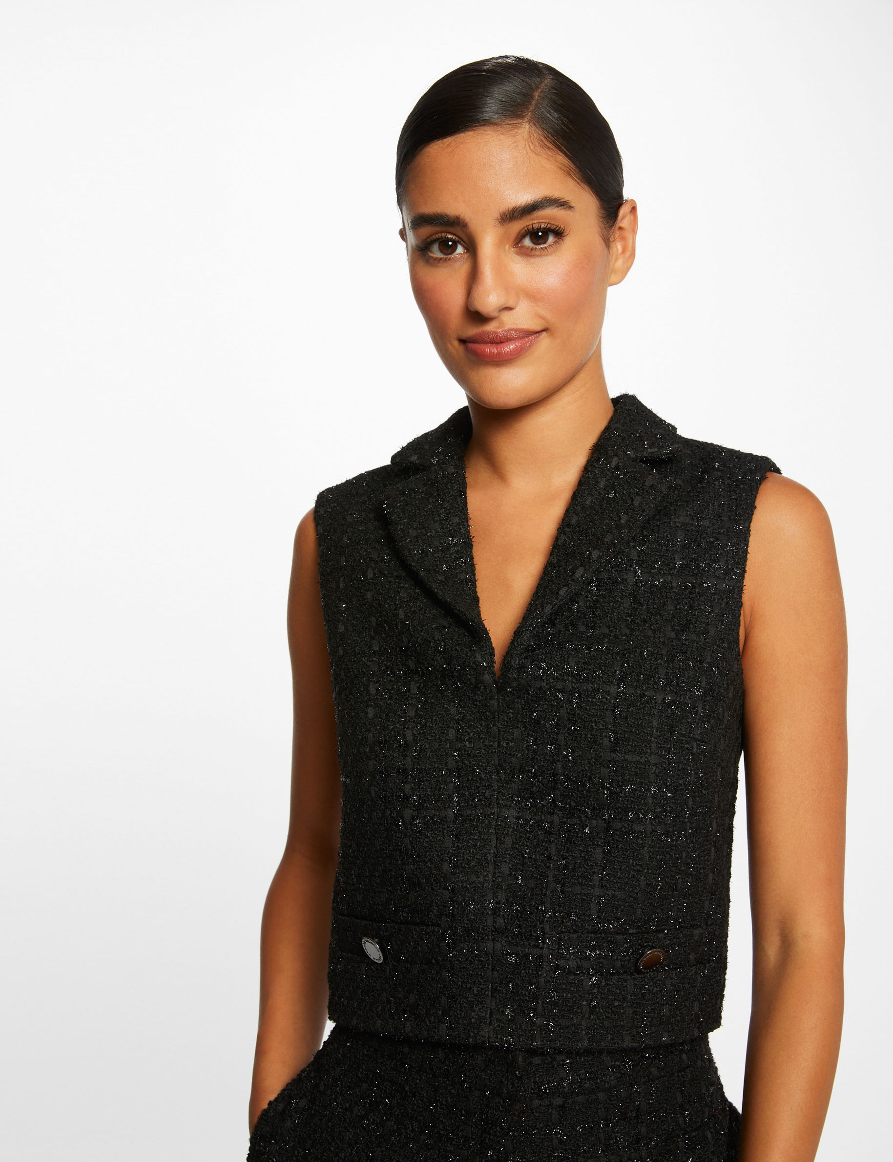 Blouse sans manches noir femme Blouse sans manches noir femme