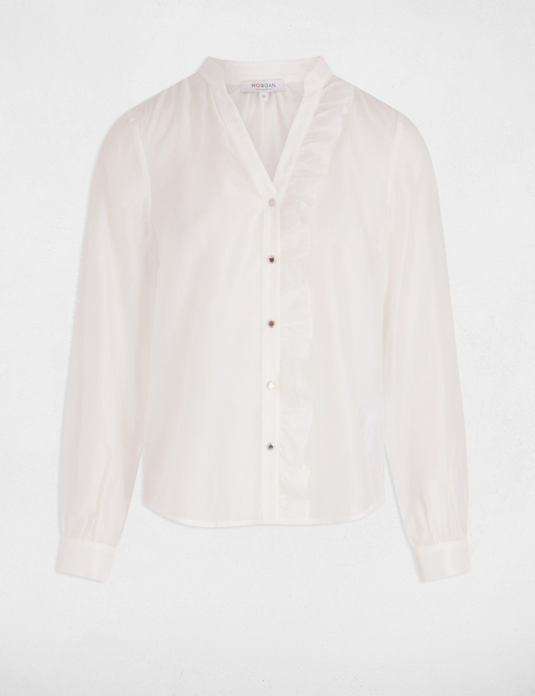 chemise manches longues blanc femme Chemise manches longues blanc femme