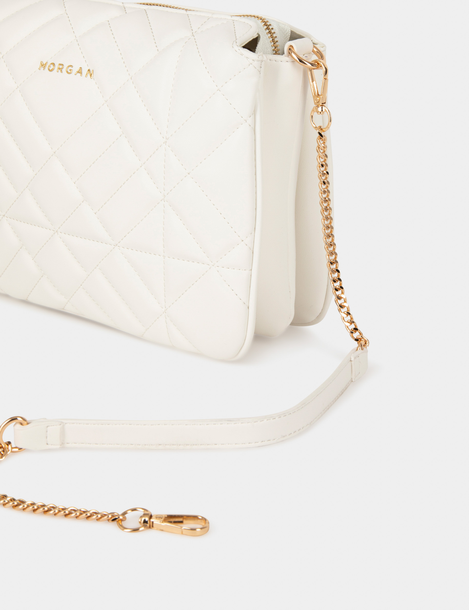 Sac matelassé pour porté-épaule blanc femme Sac matelassé pour porté-épaule blanc femme