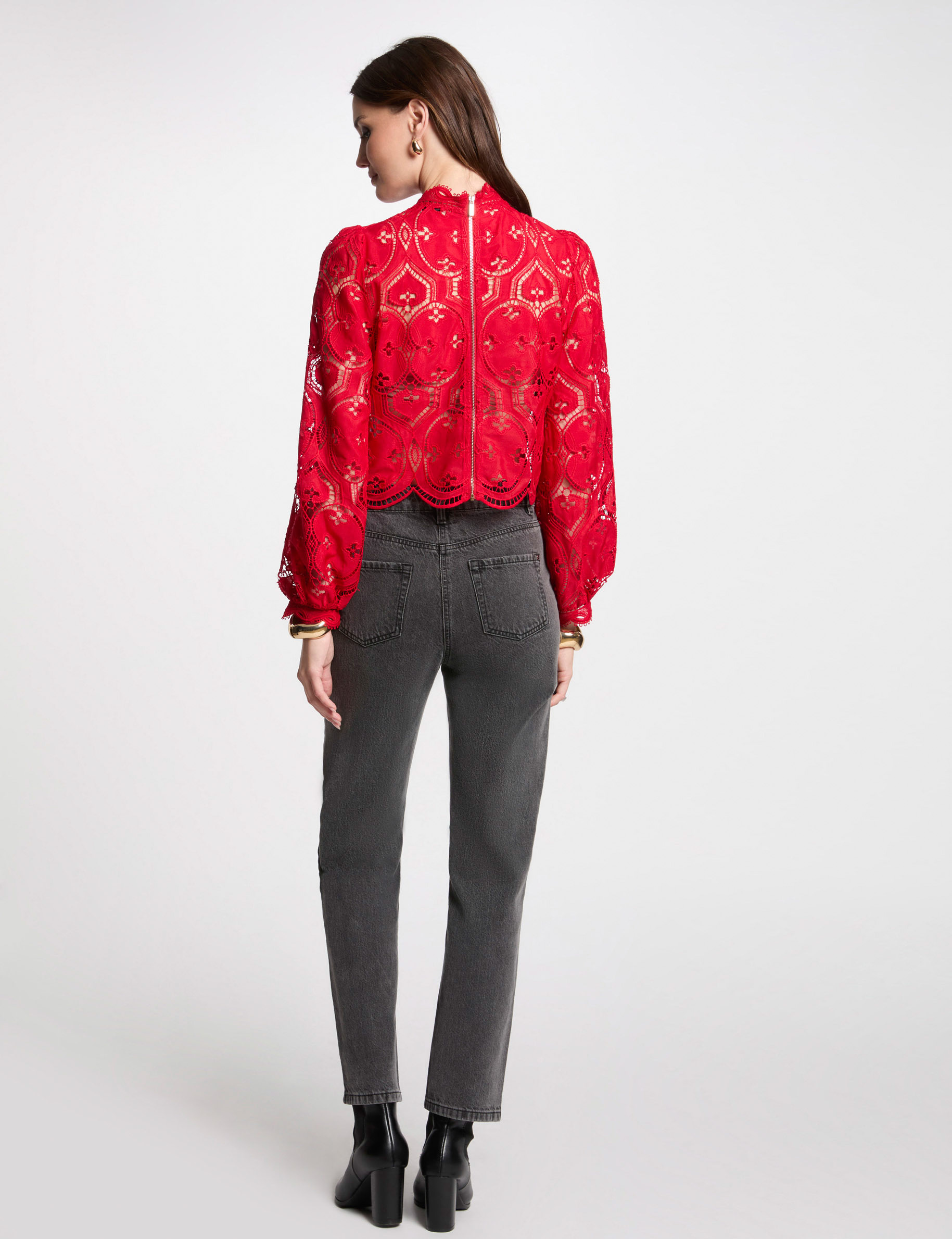 blouse manches longues rouge femme Blouse manches longues rouge femme