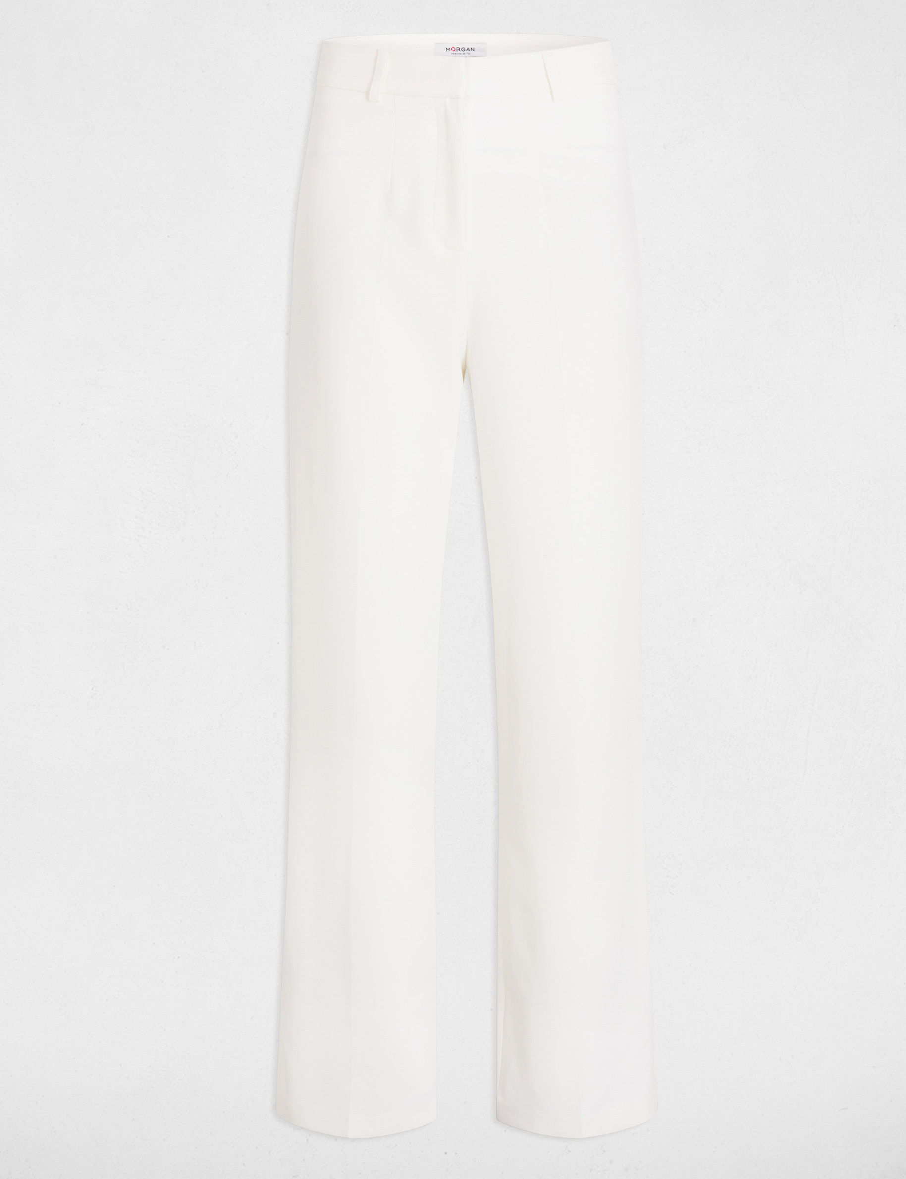 pantalon droit a pinces blanc femme Pantalon droit à pinces blanc femme