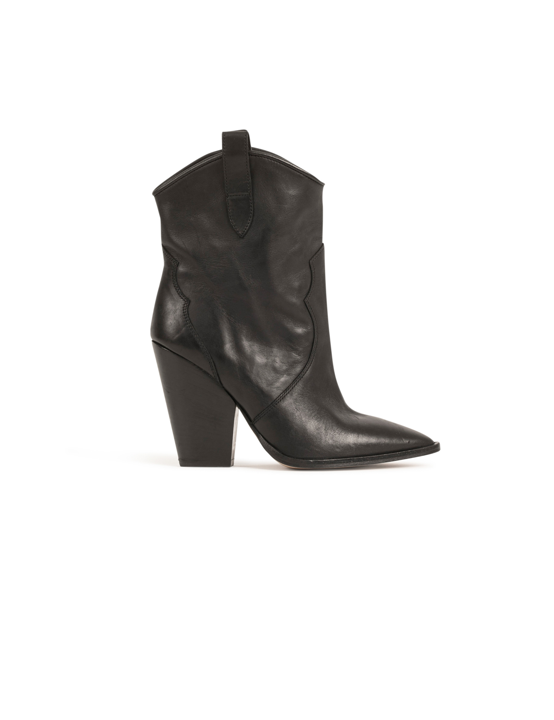 Bottes western &agrave; talons noir femme