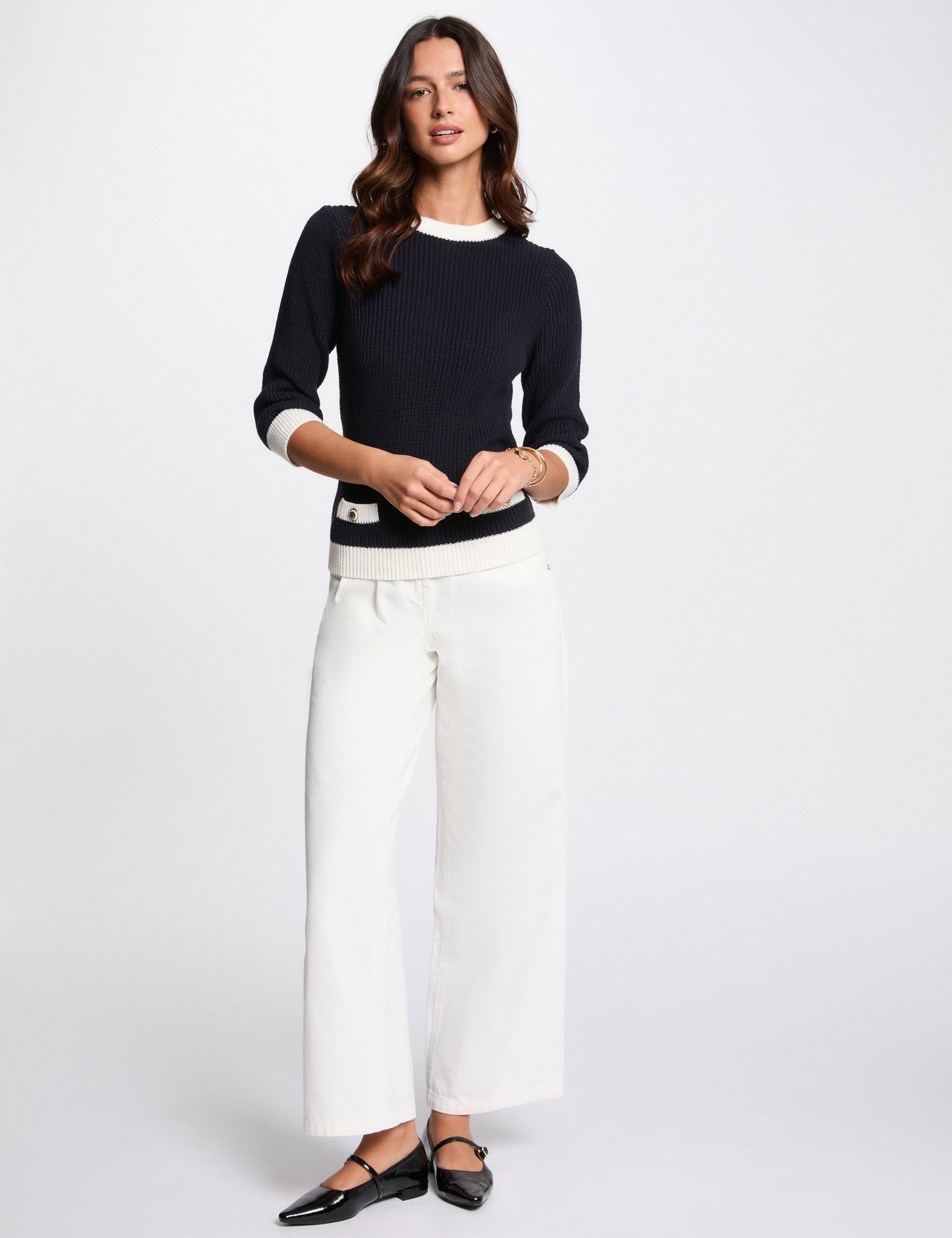 pull manches longues bleu marine femme Pull manches longues bleu marine femme