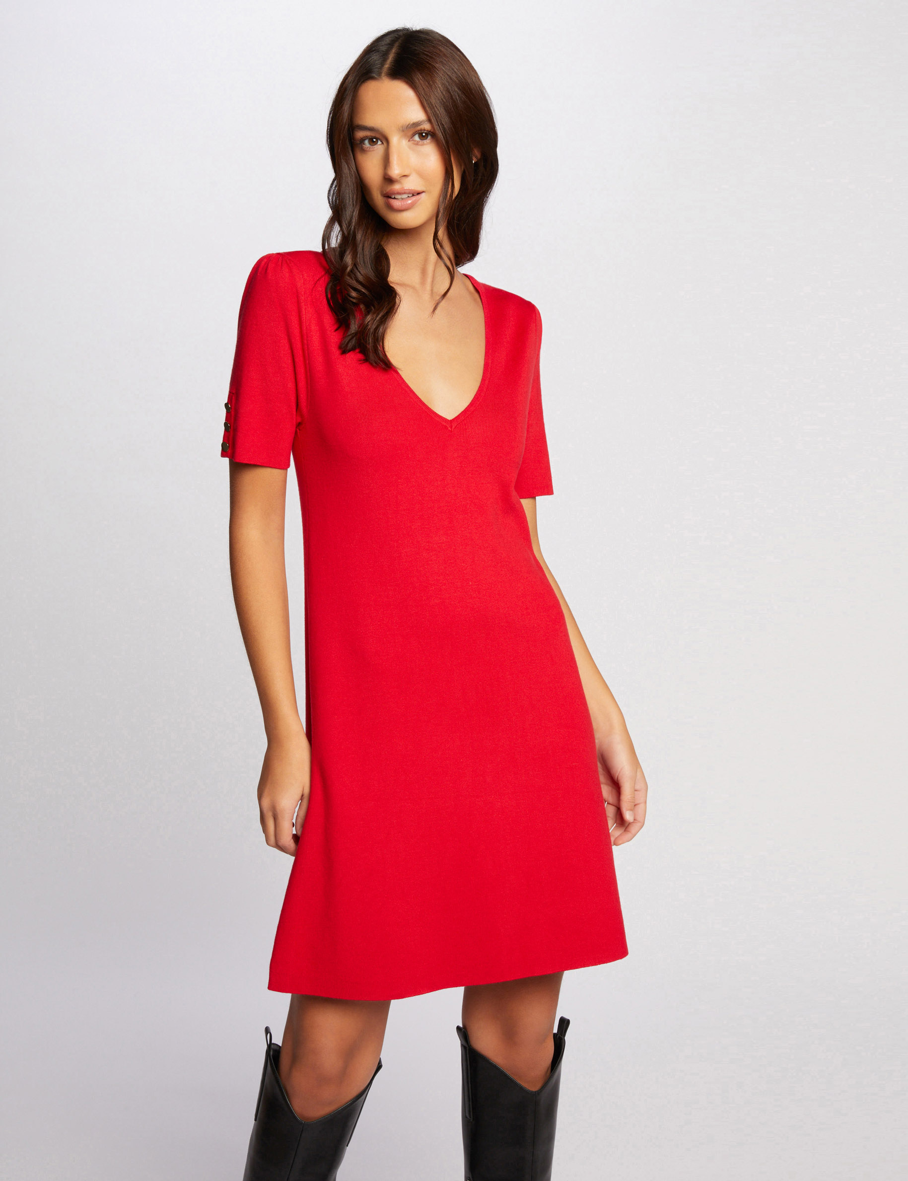 Robe droite longueur online sous le genou