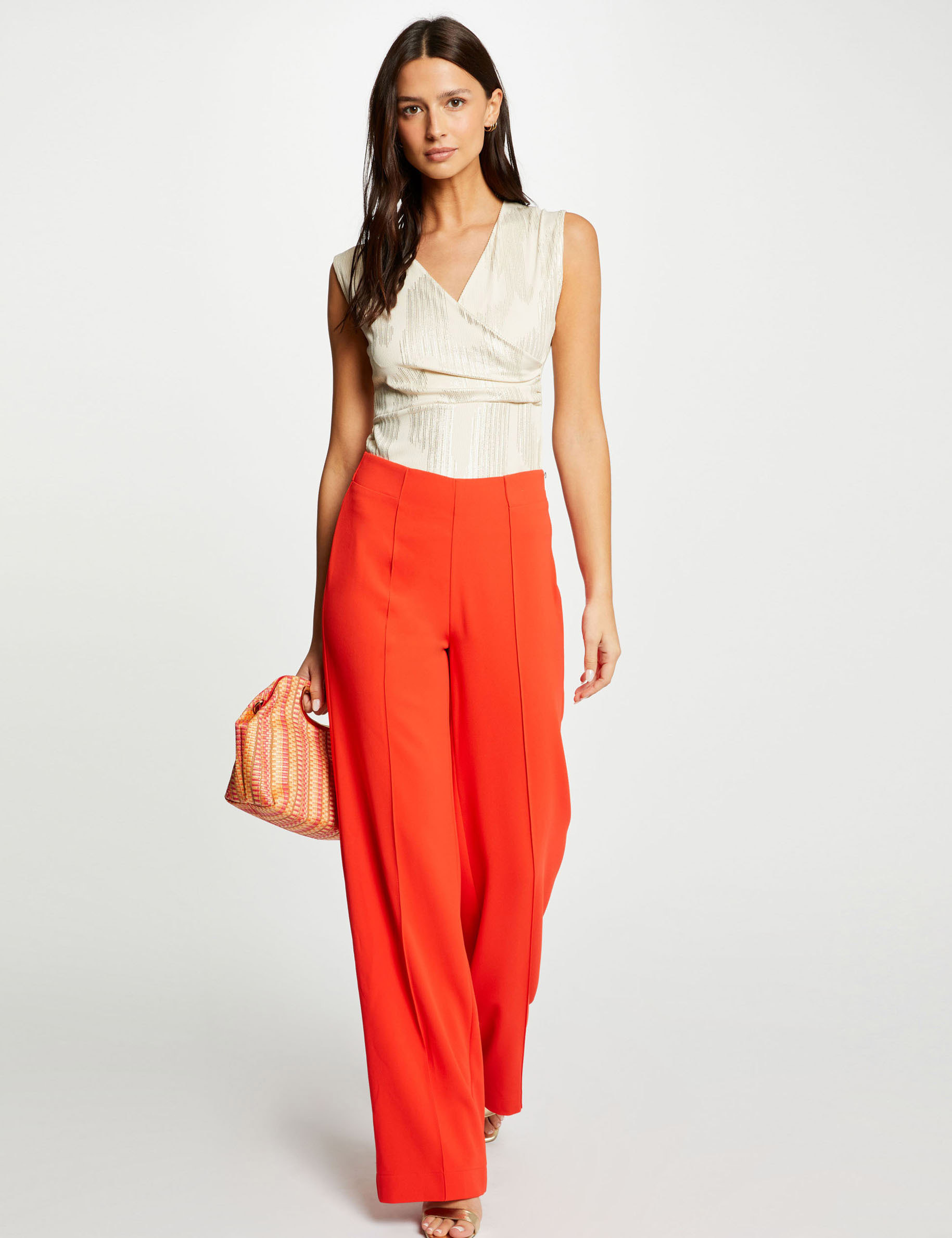 Top sans manches c&ocirc;tel&eacute; multicolore femme