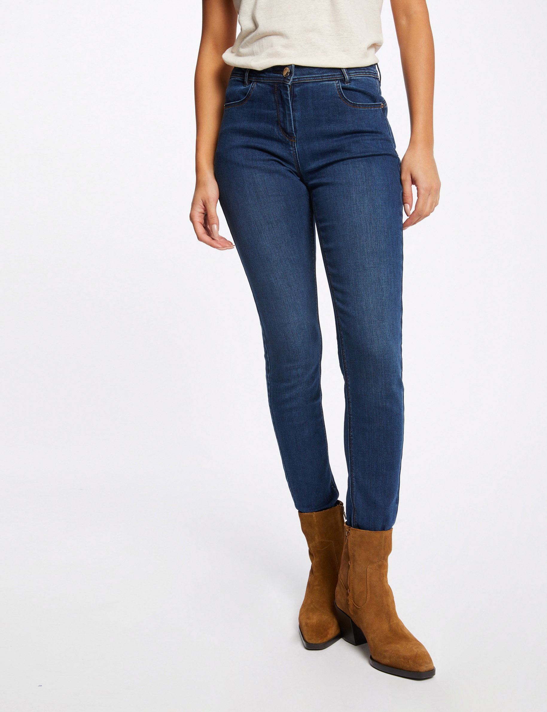 Jeans slim taille standard jean stone femme Jeans slim taille standard jean stone femme