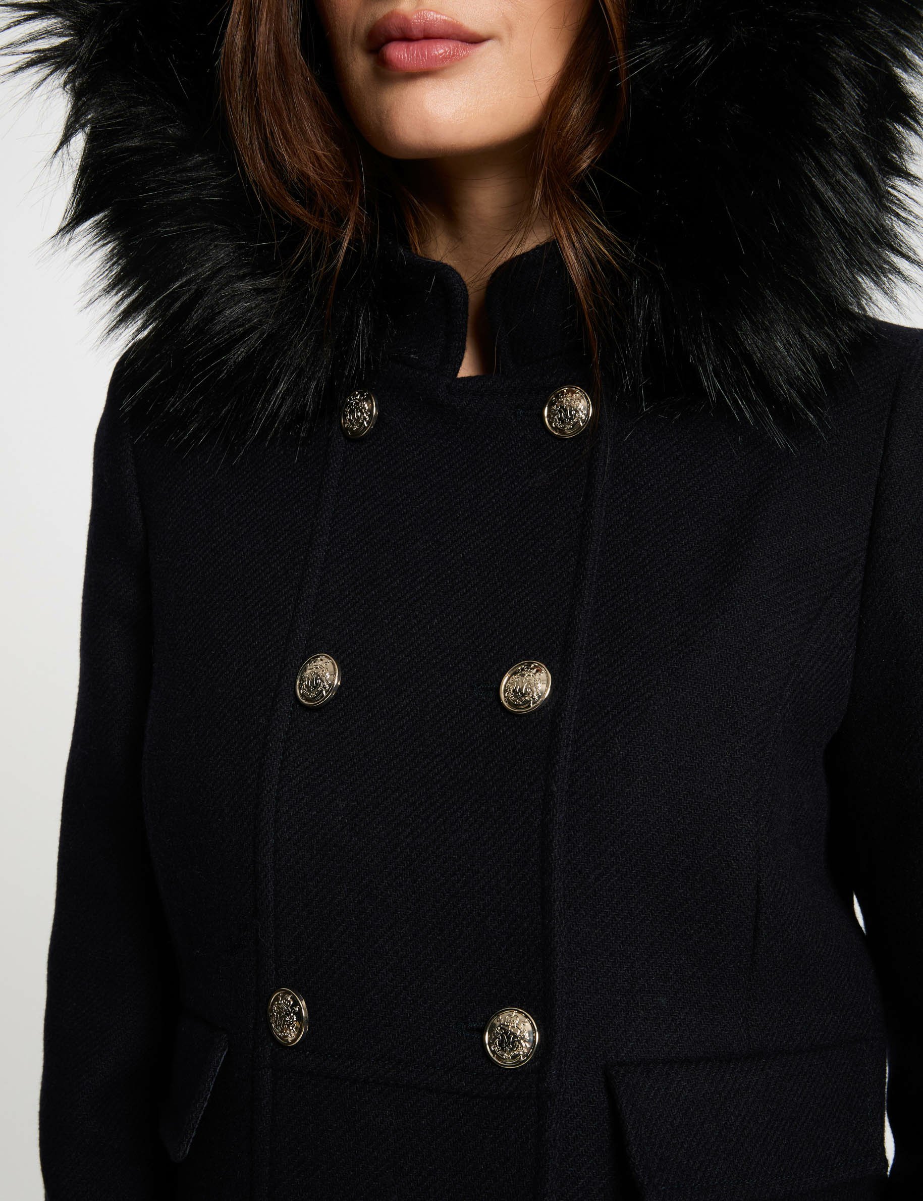 manteau double boutonnage marine femme Manteau double boutonnage marine femme