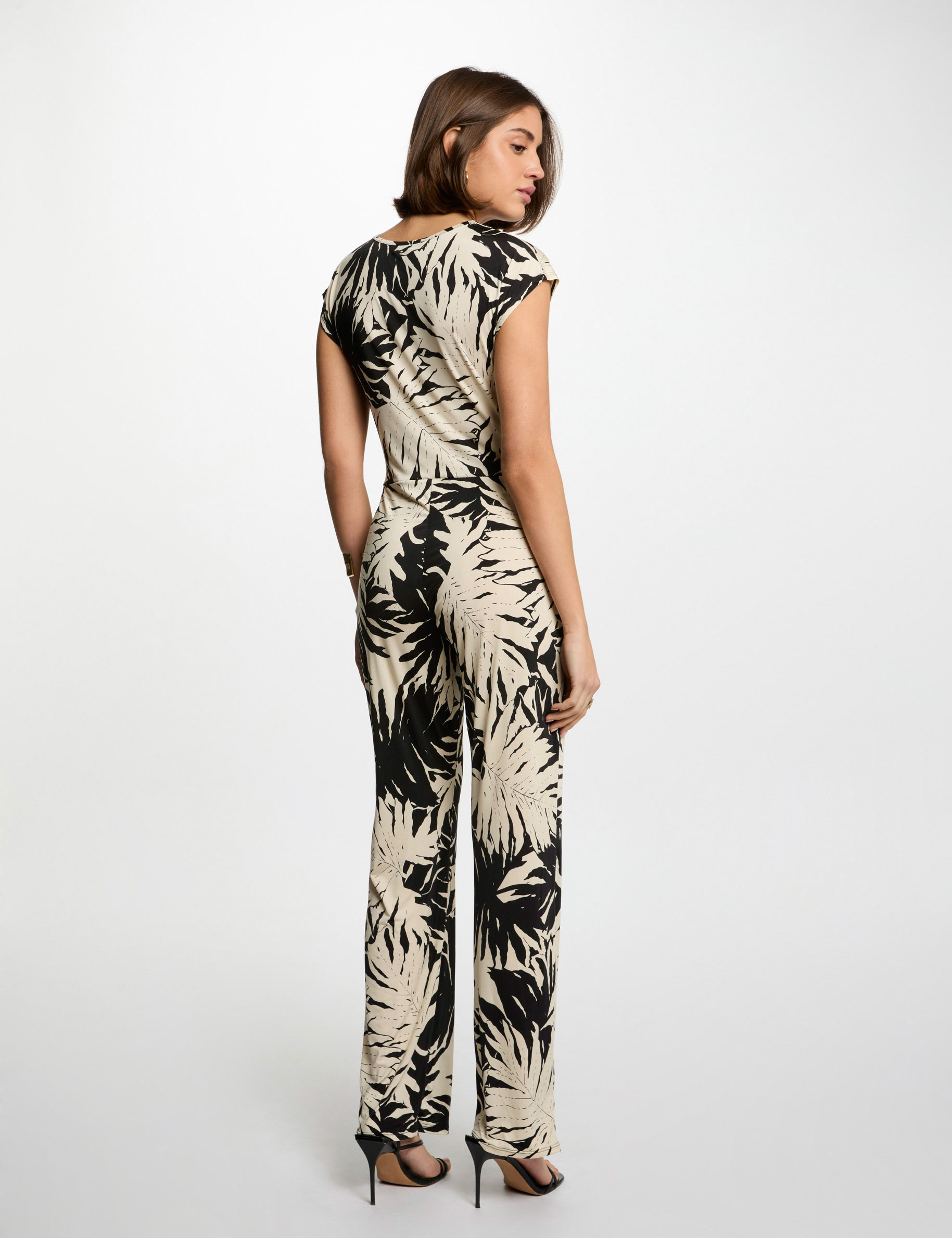 Combinaison longue imprim&eacute;e multicolore femme