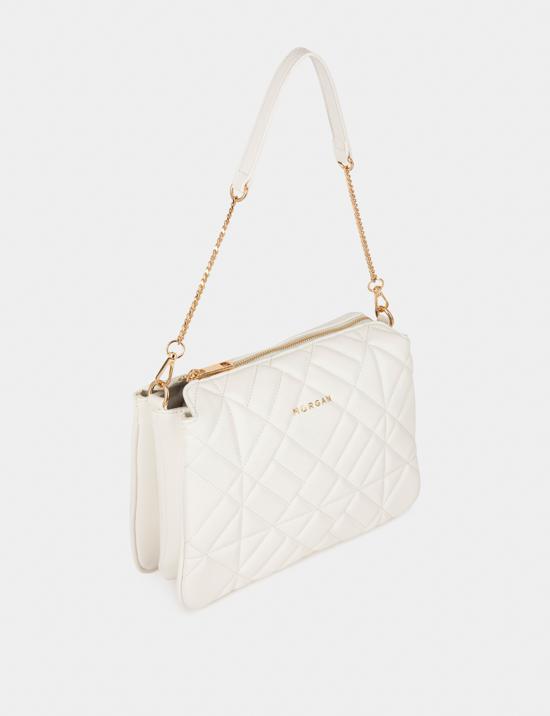 Sac matelassé pour porté-épaule blanc femme Sac matelassé pour porté-épaule blanc femme