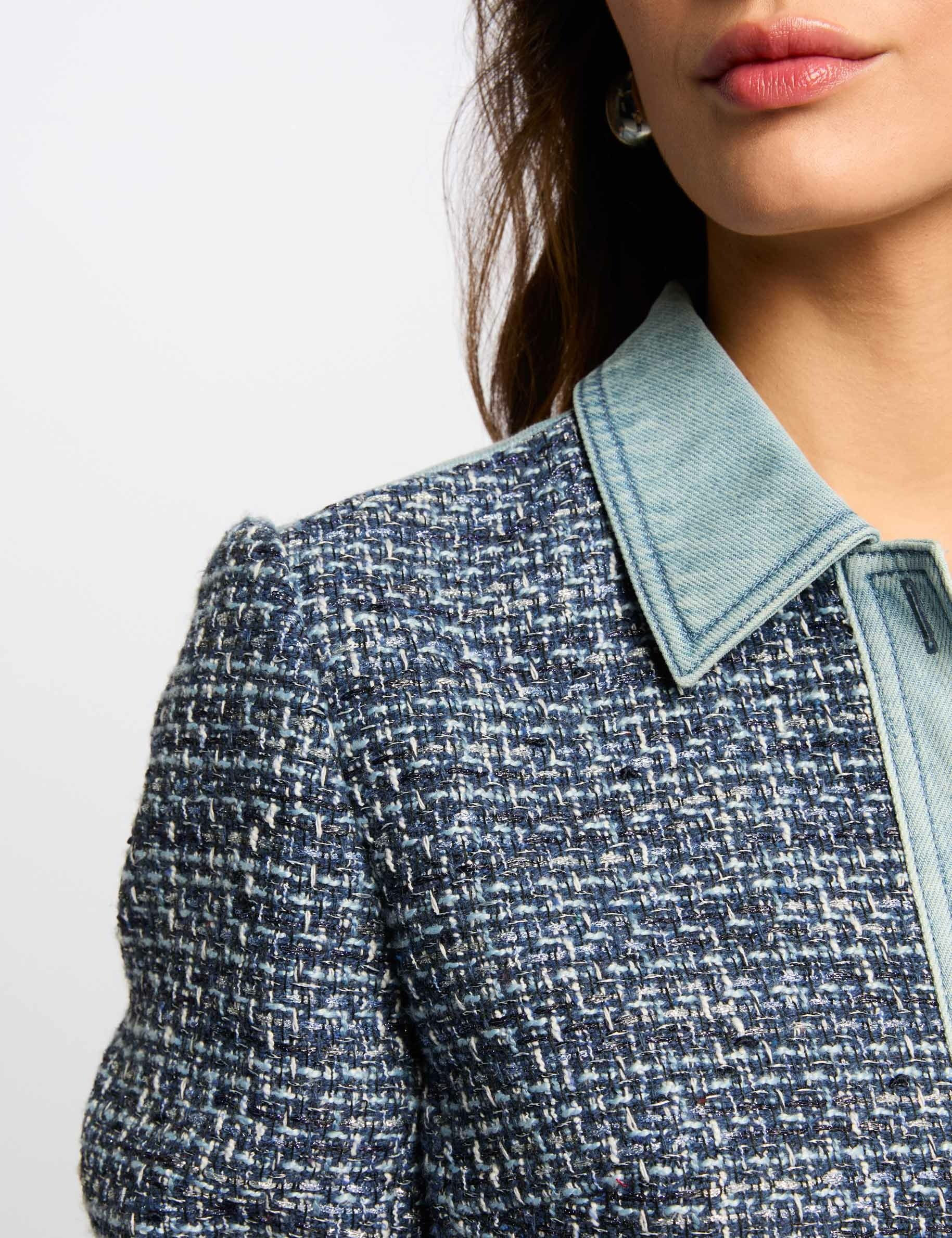 veste courte tweed multicolore femme Veste courte tweed multicolore femme