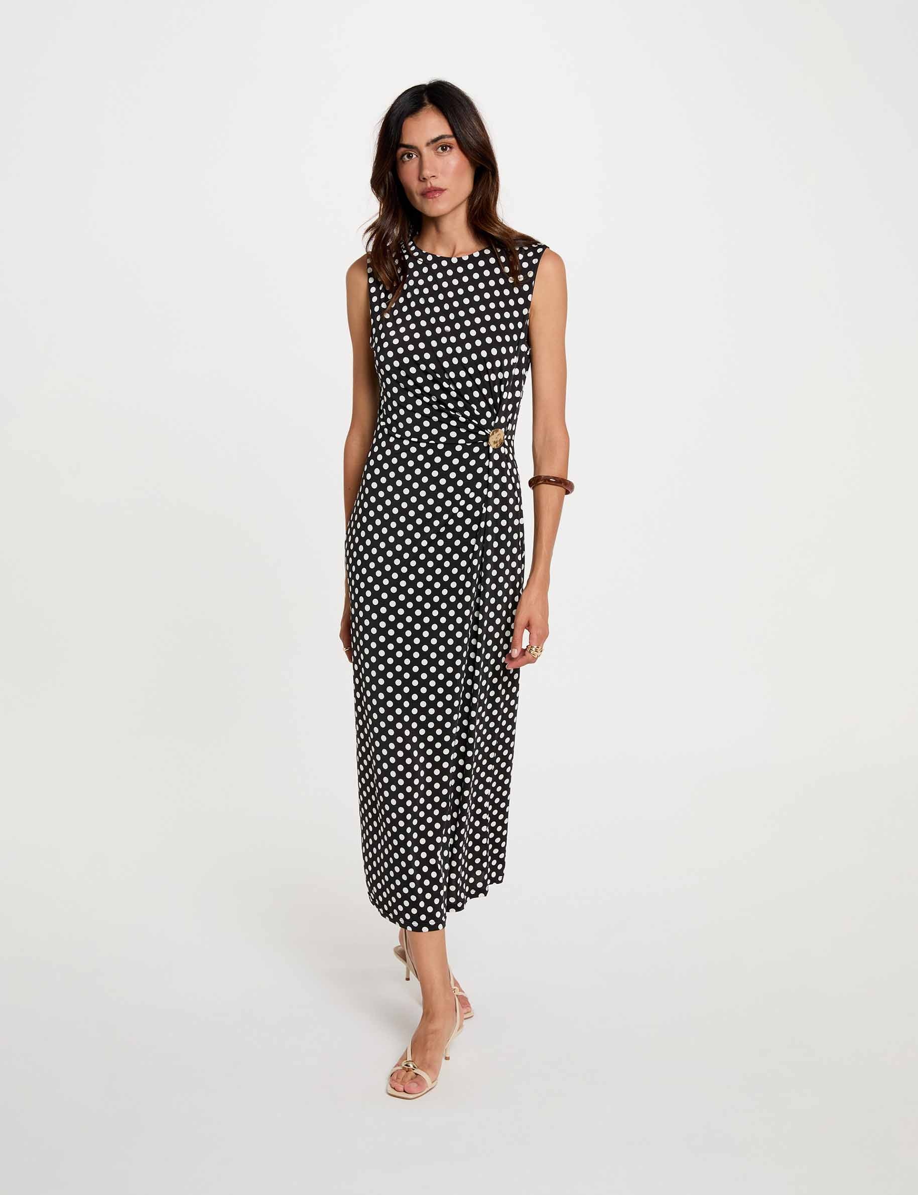 Robe longue sans manches multicolore femme