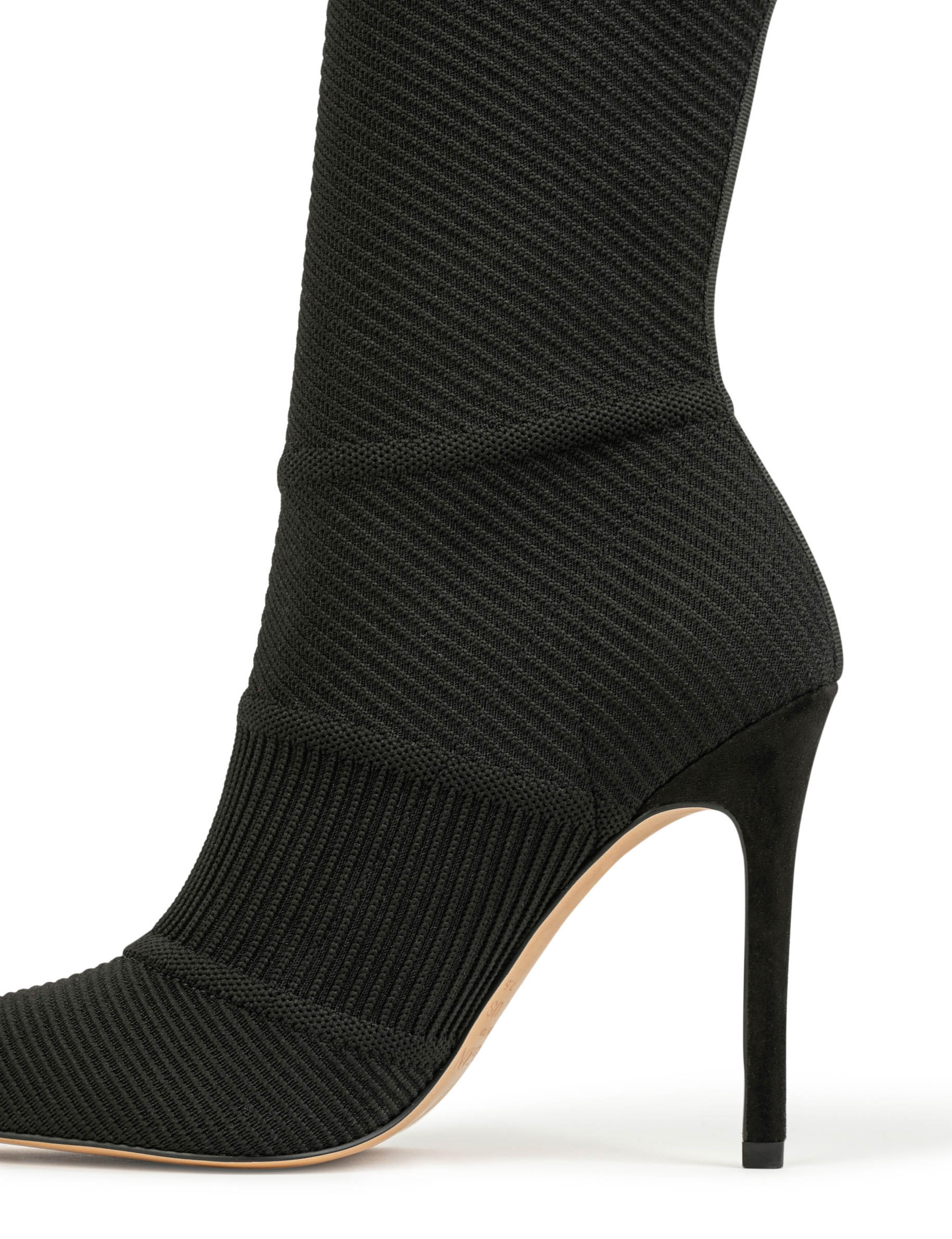 Bottes à talons aiguilles noir femme Morgan