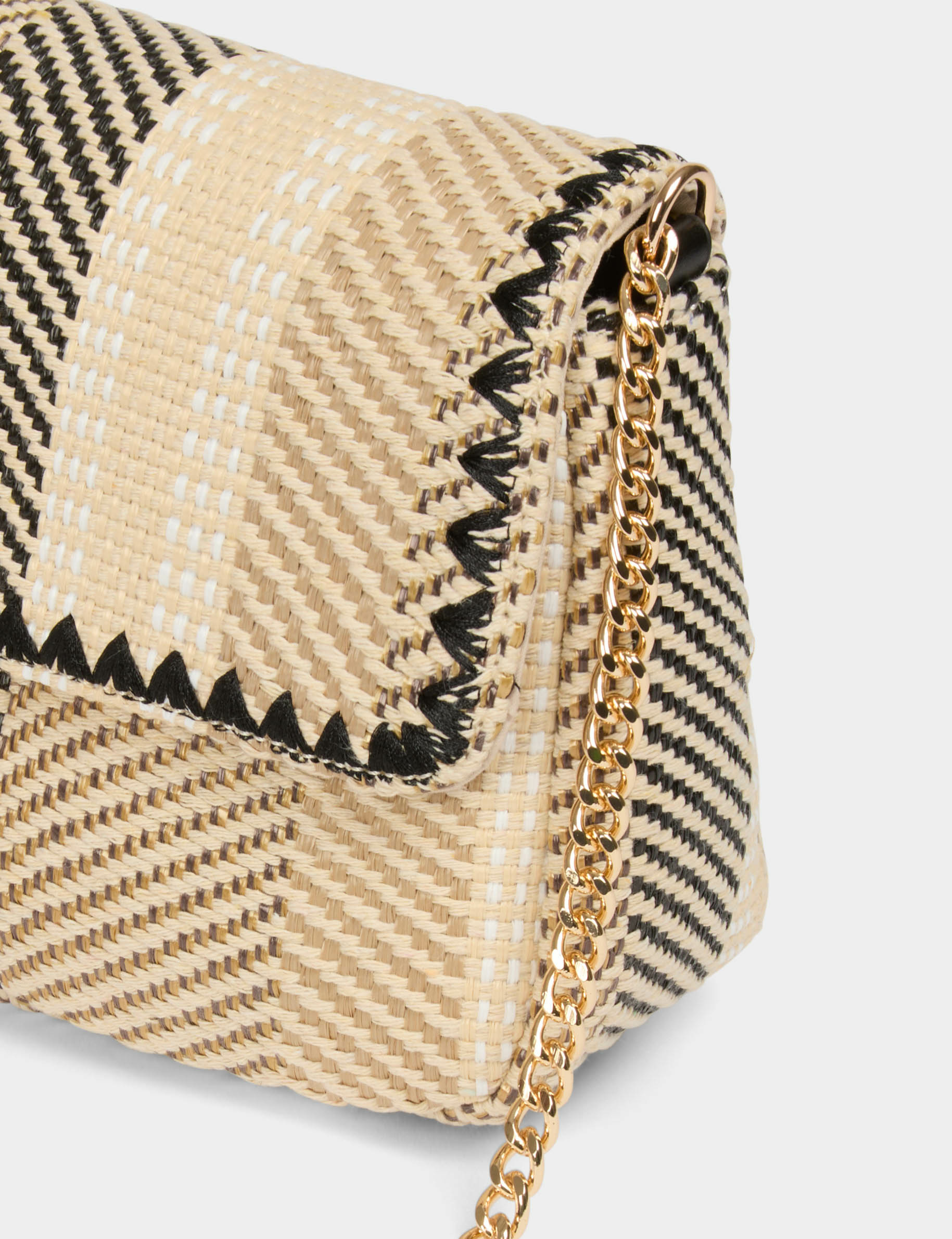 sac effet tresse multicolore femme Sac effet tressé multicolore femme