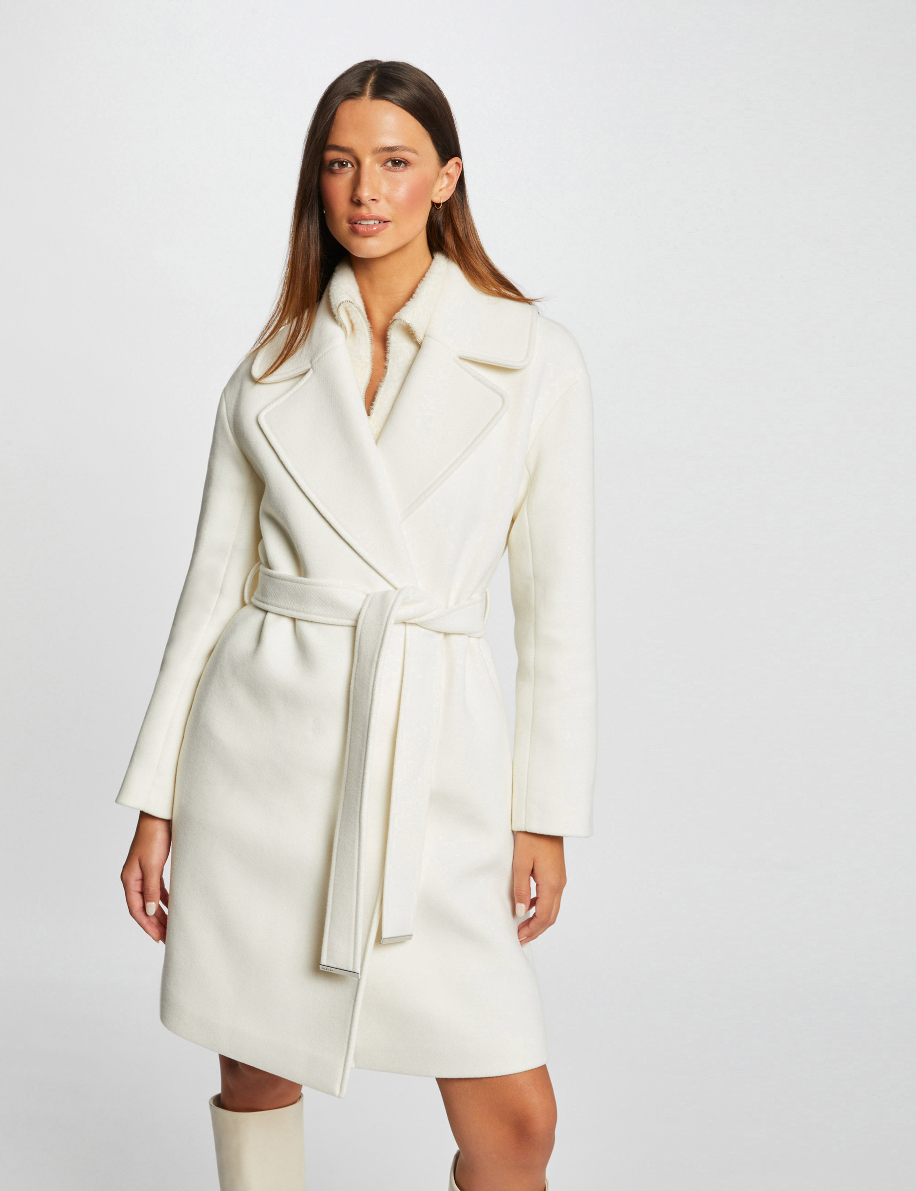 manteau femme droit long