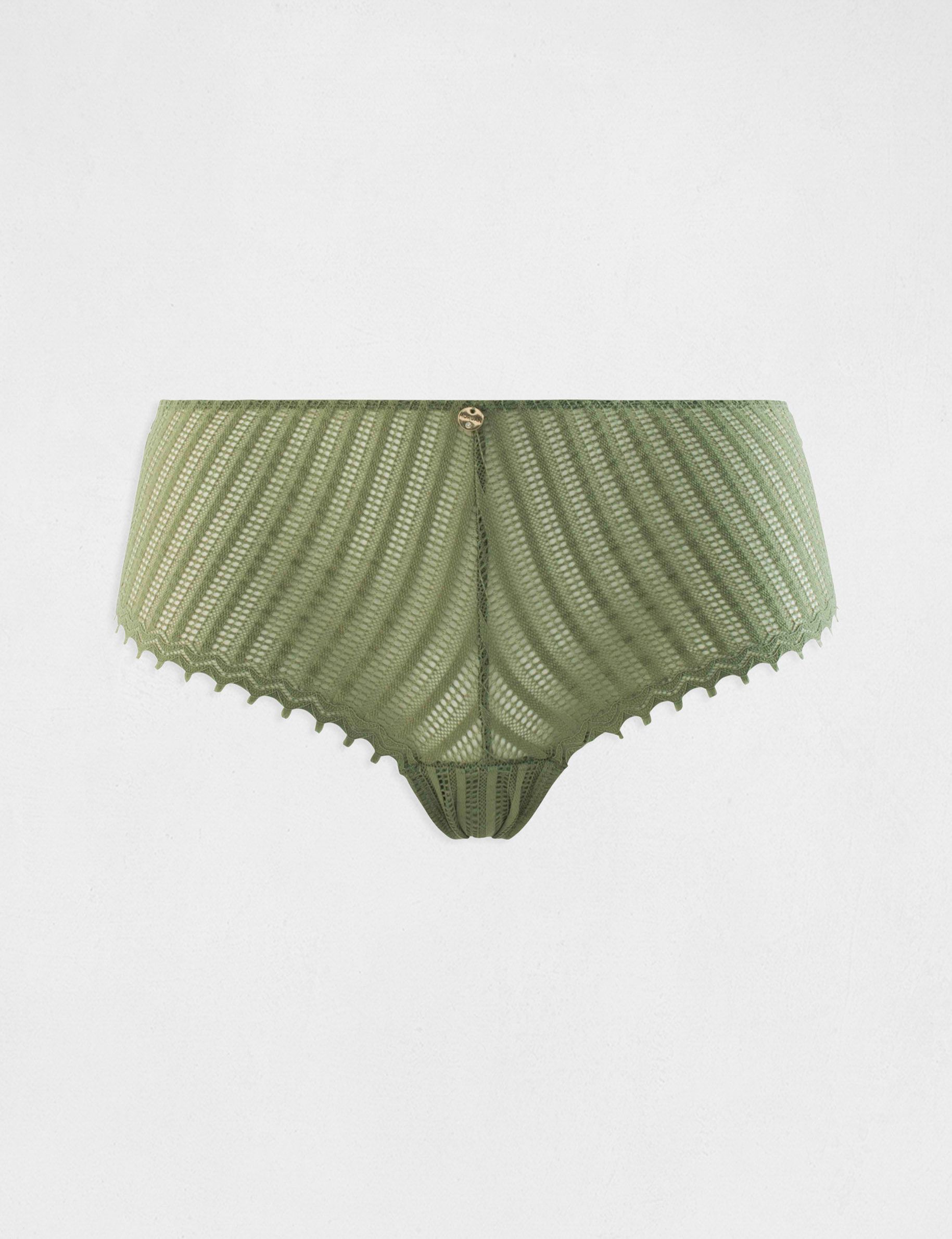 shorty en dentelle vert kaki femme Shorty en dentelle vert kaki femme