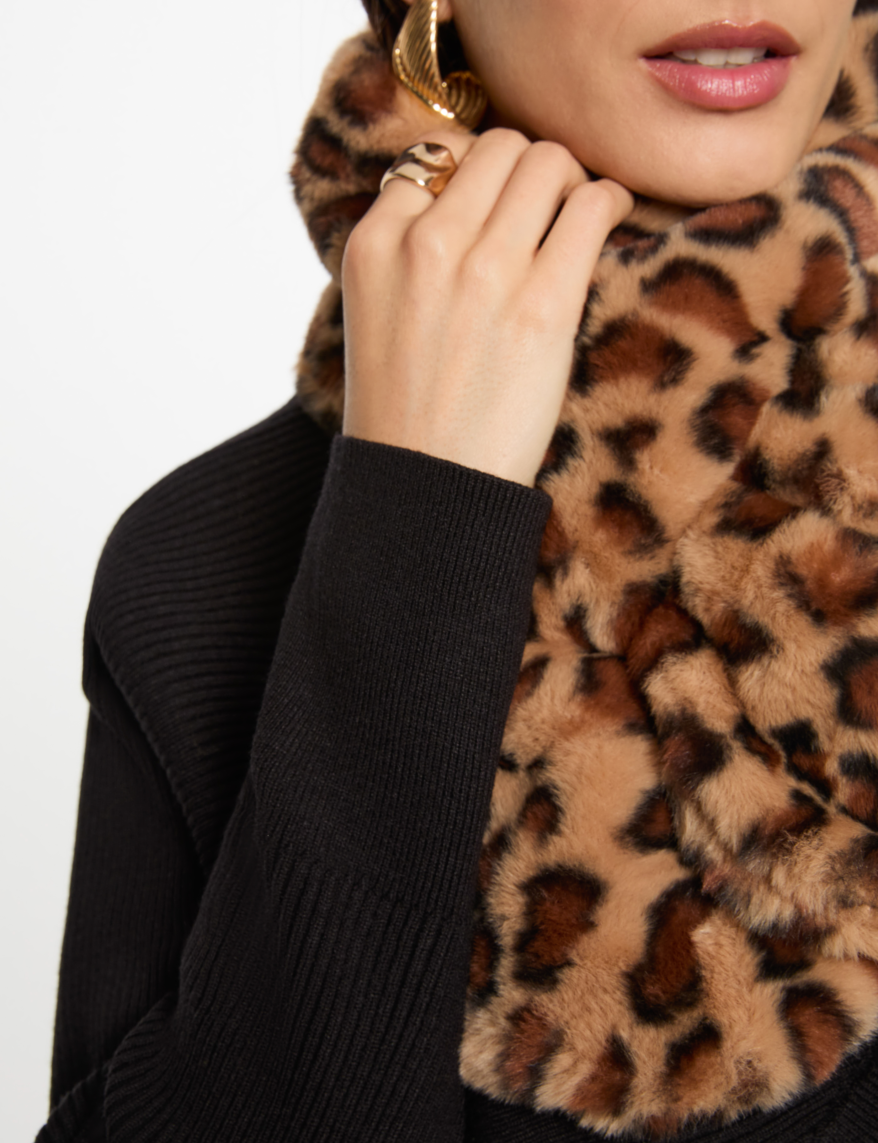 Écharpe fausse fourrure multicolore femme Morgan