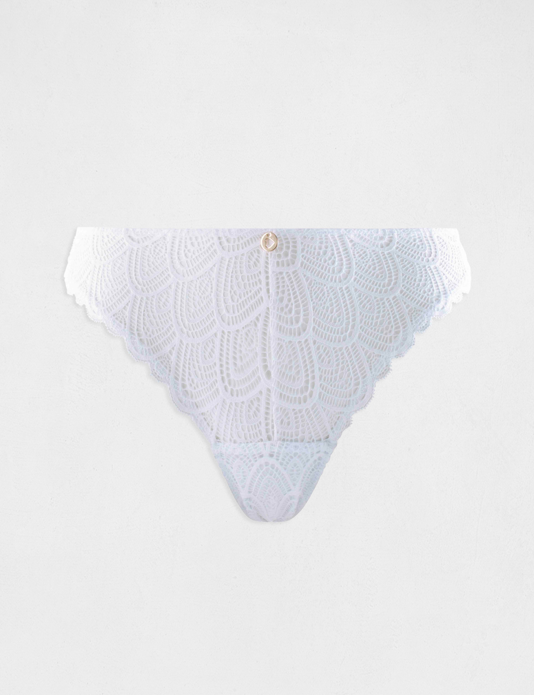 tanga en dentelle blanc femme Tanga en dentelle blanc femme