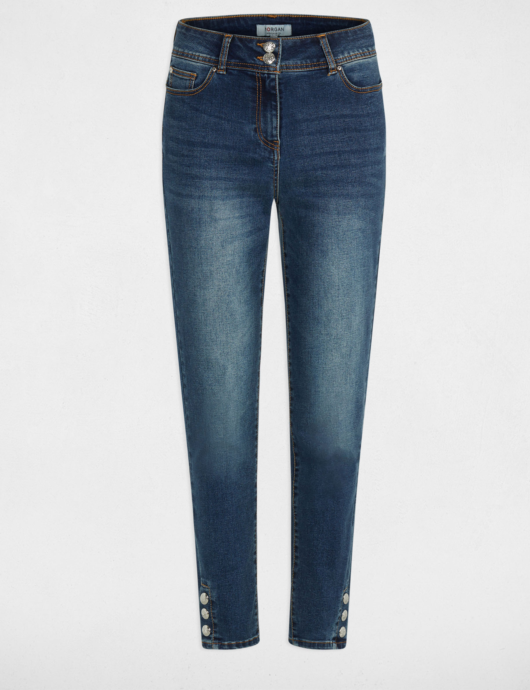 jeans slim 78eme denim stone femme Jeans slim 7/8ème denim stone femme