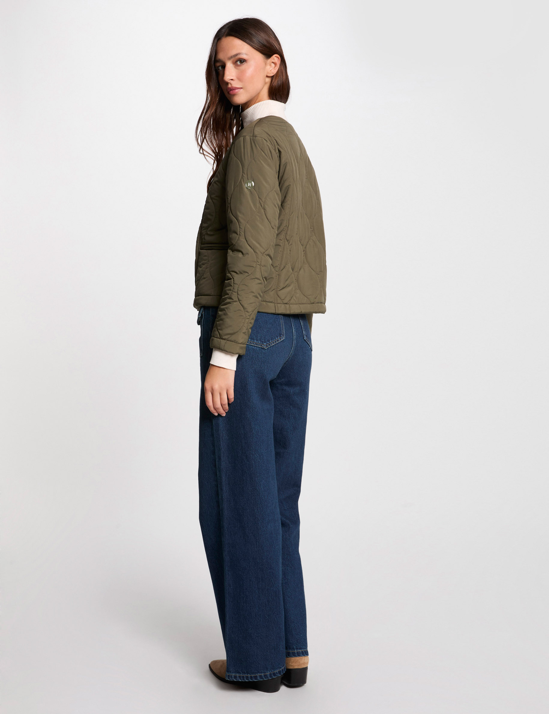doudoune courte vert kaki femme Doudoune courte vert kaki femme