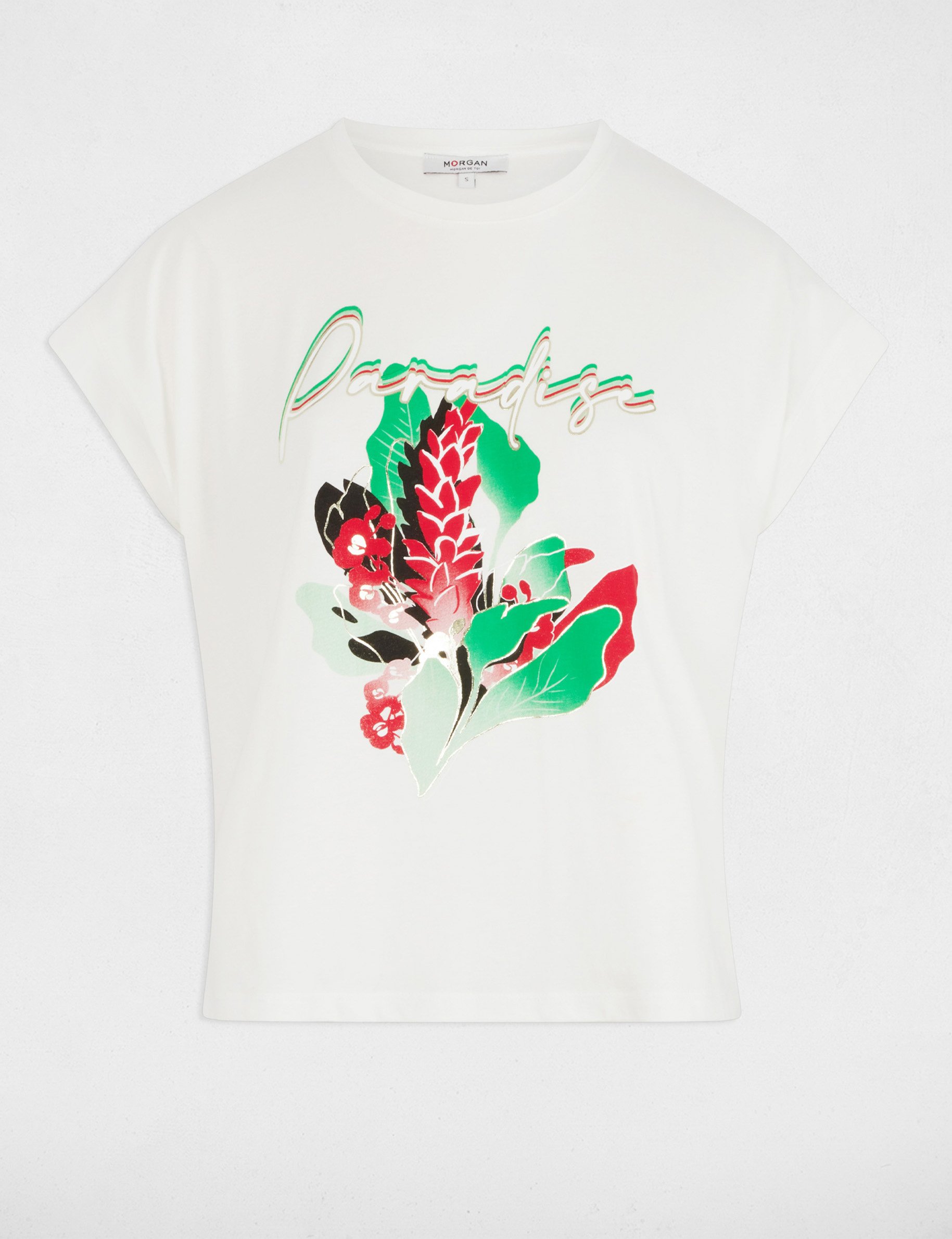 t shirt a inscription blanc femme T-shirt à inscription blanc femme