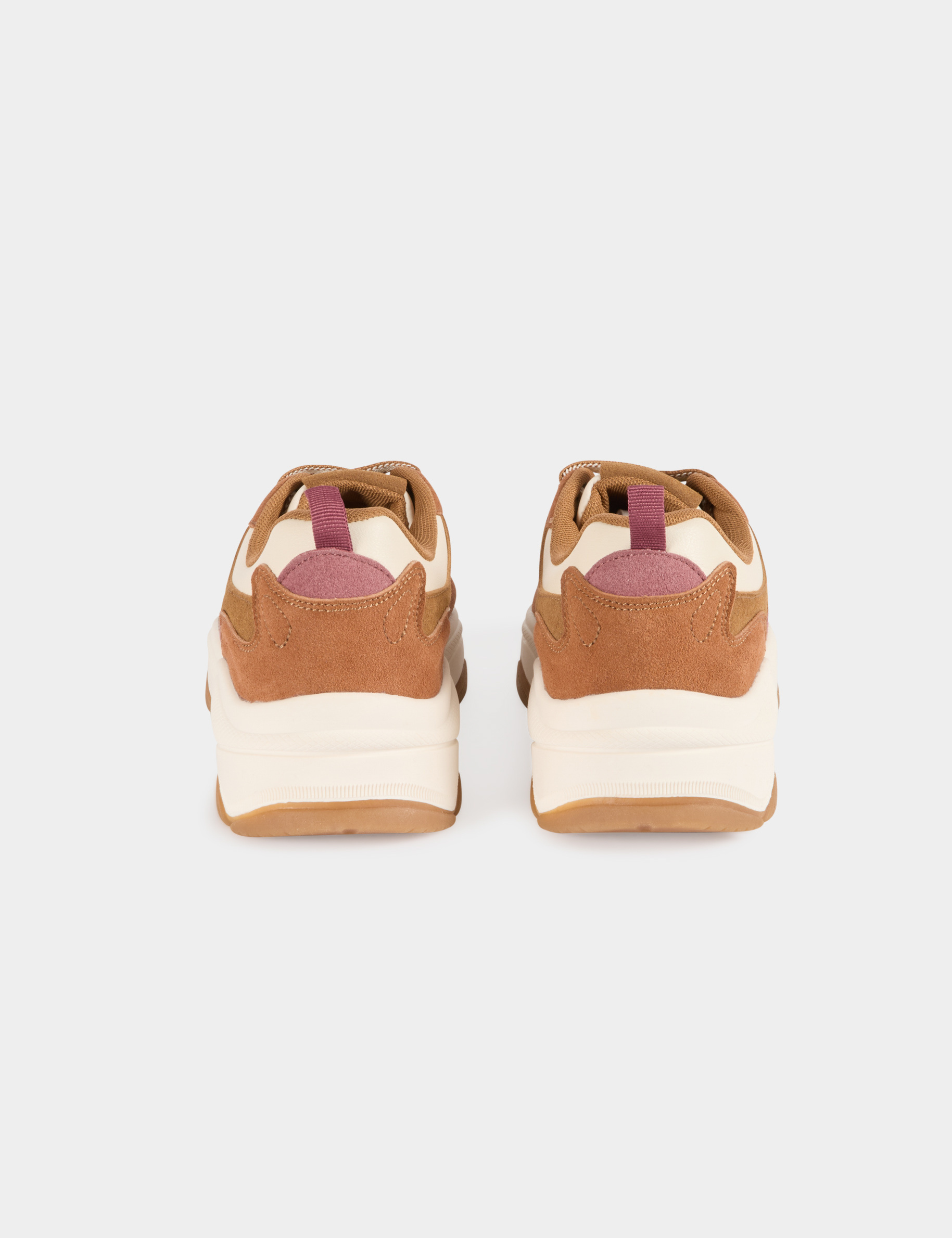 Sneakers su&eacute;dine multicolore femme