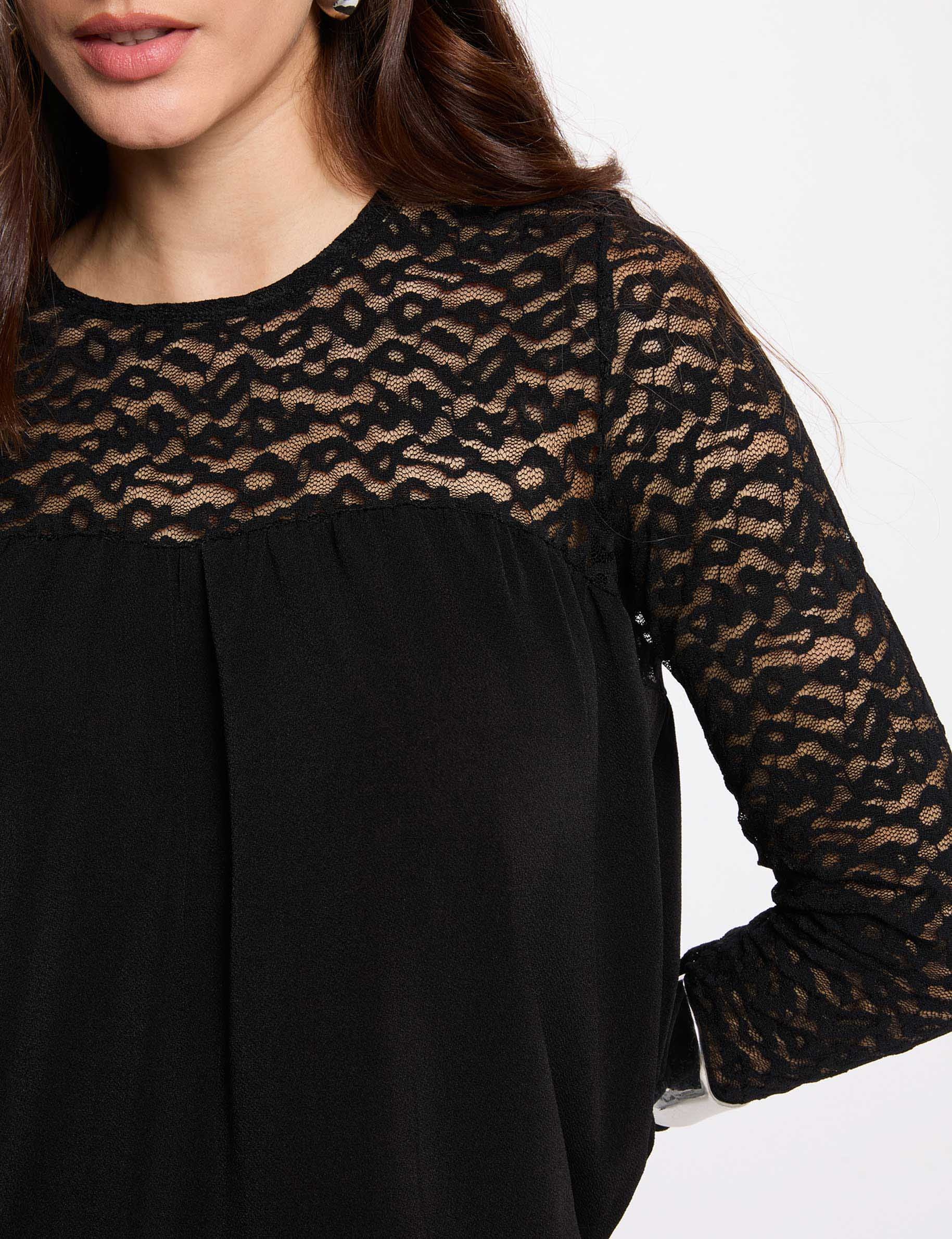 Top Reformation Foxley En Dentelle Manches Longues Taille 4 - Occasion Très Bon état, Style Blouse élégante