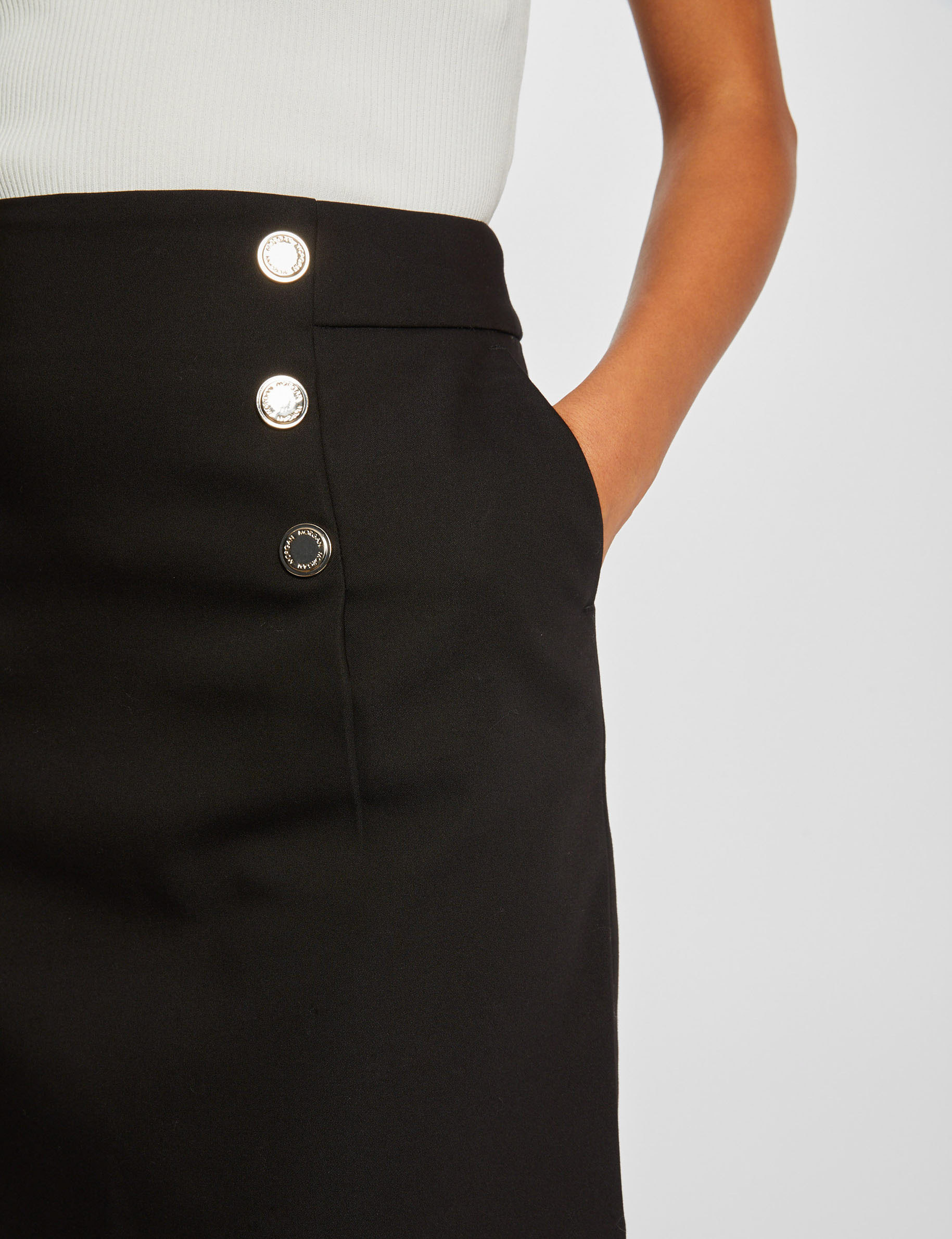 Jupe taille haute avec bouton online