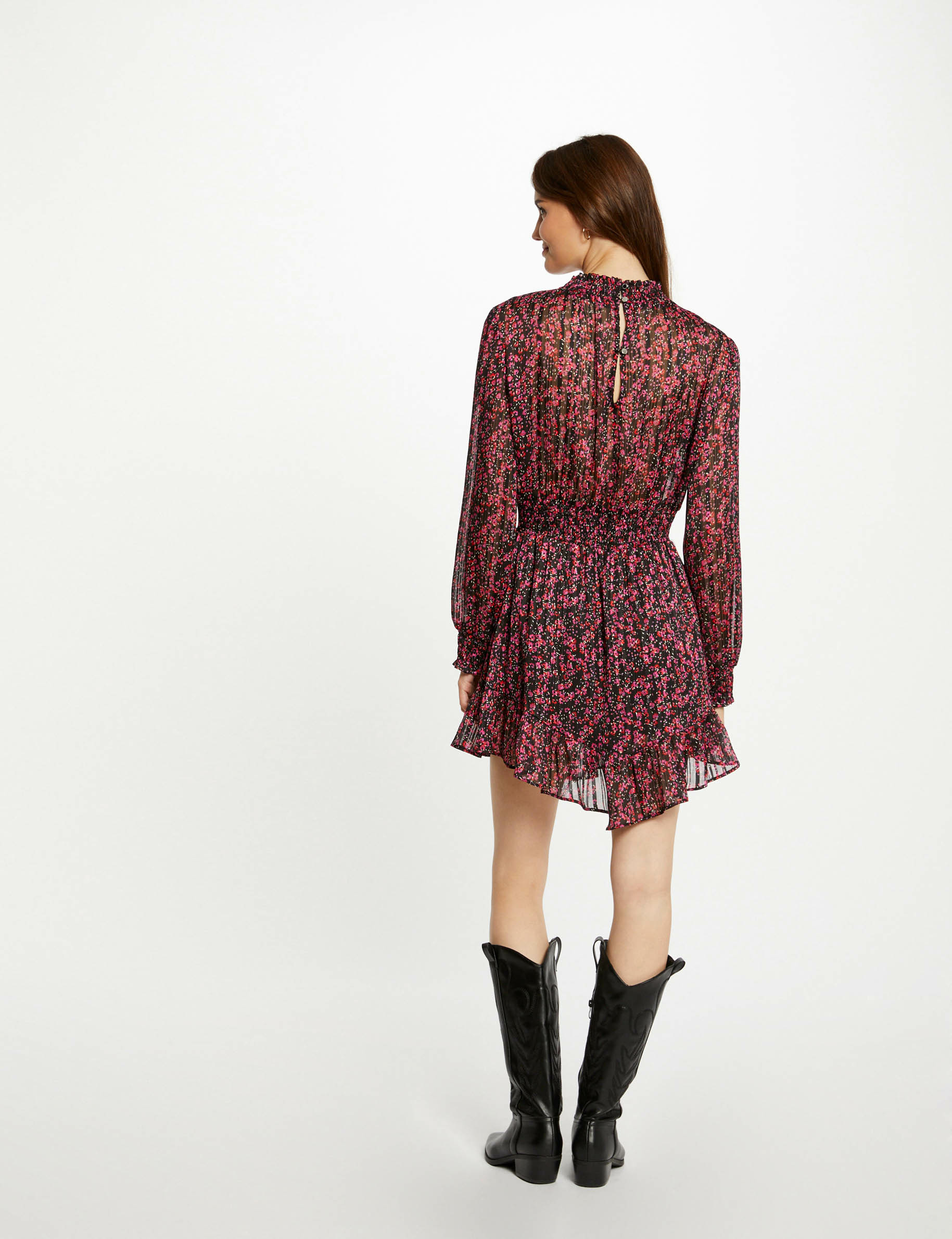 Robe cintrée imprimé floral multico femme