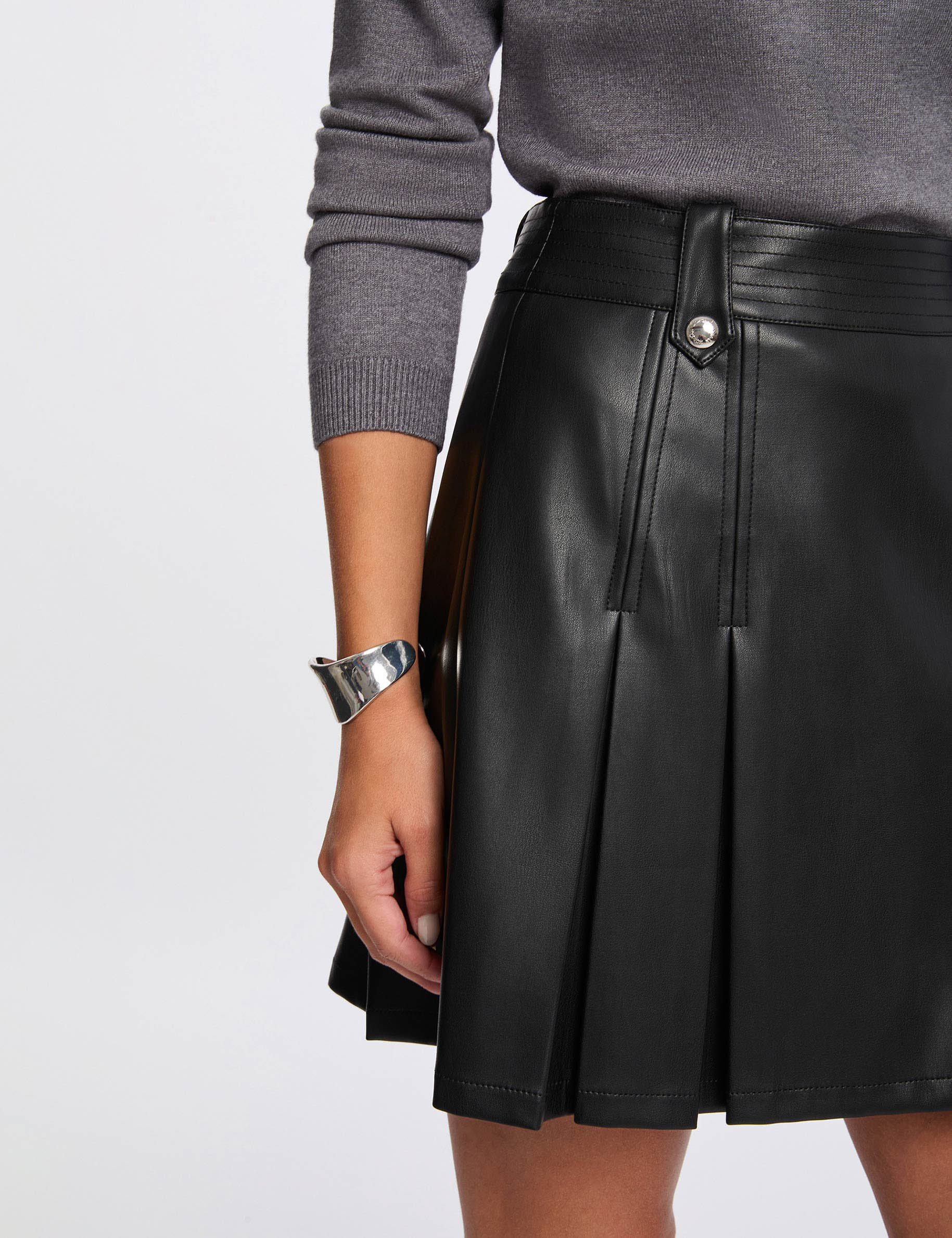 Jupe Plissée Rouge Comptoir Des Cotonniers - Taille 42 - Occasion Très Bon état