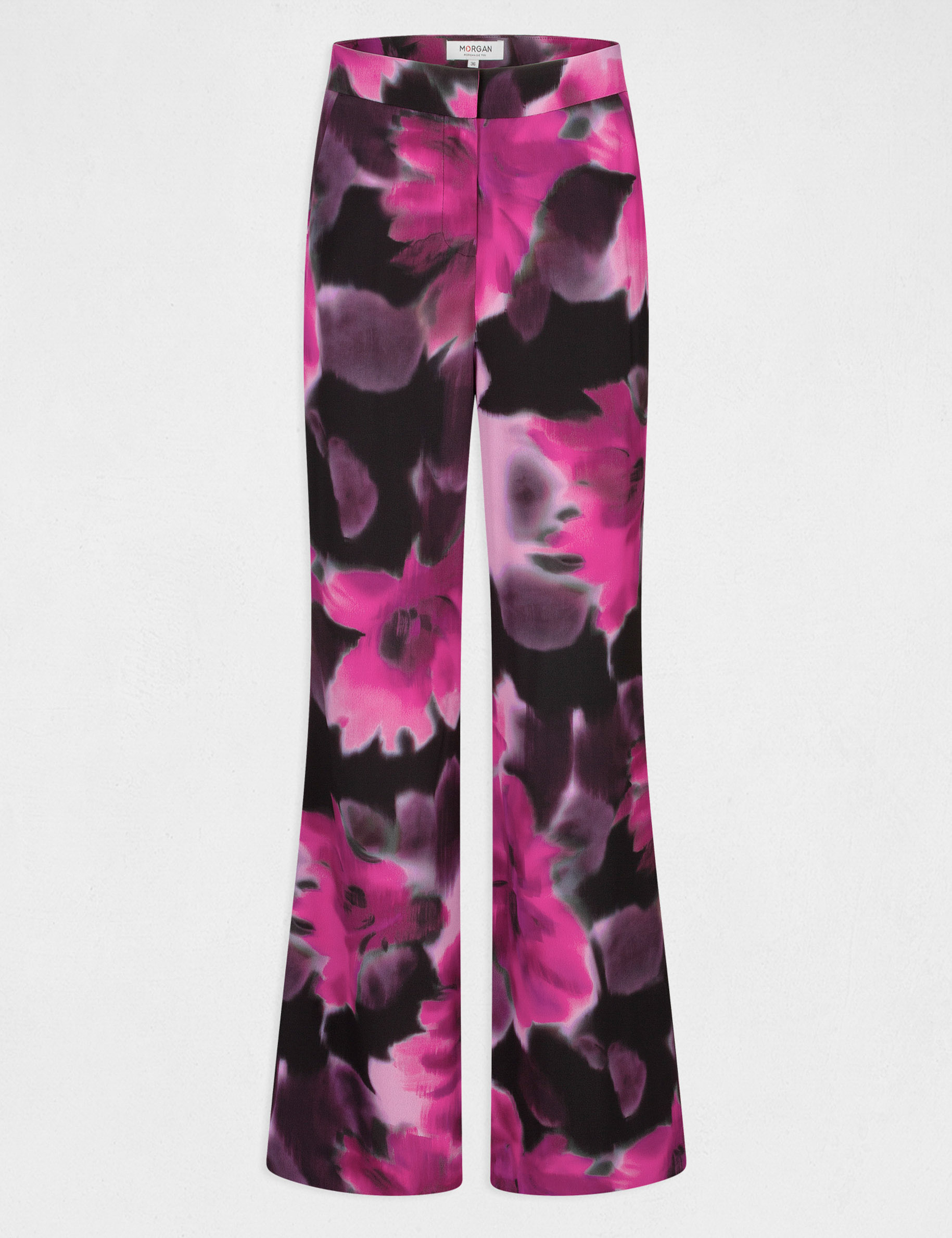 Pantalon large fluide imprimé floral multico femme Pantalon large fluide imprimé floral multico femme