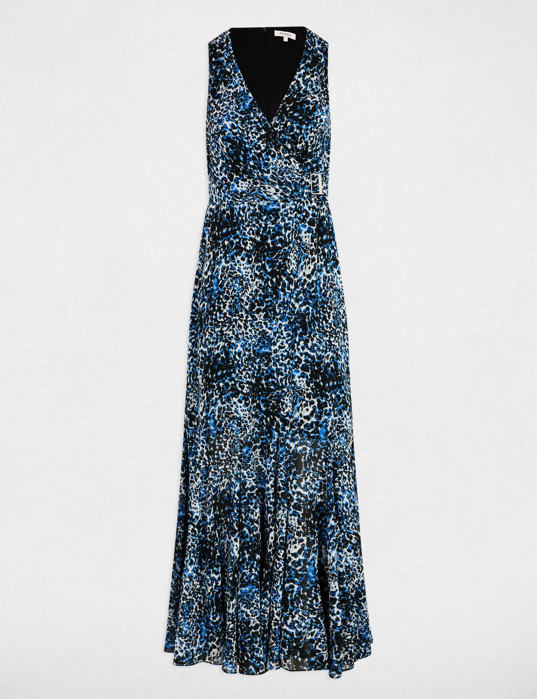 robe longue droite imprimee multicolore femme Robe longue droite imprimée multicolore femme