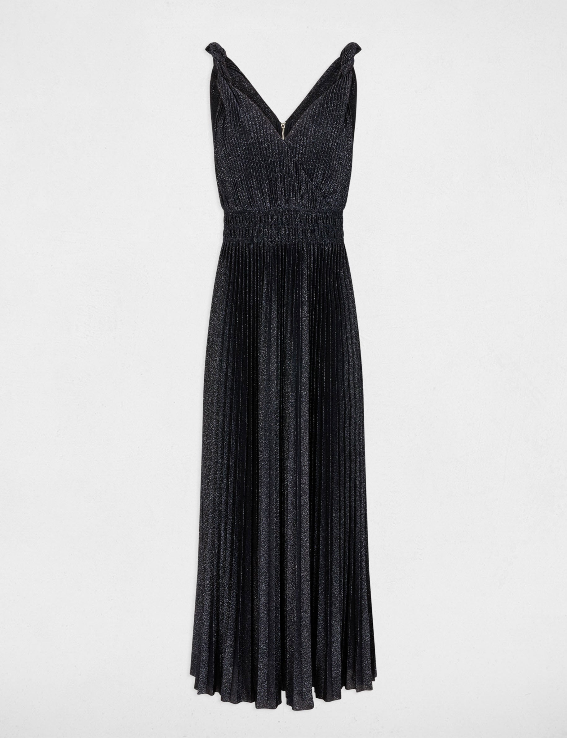 Robe longue cache coeur bleu marine femme