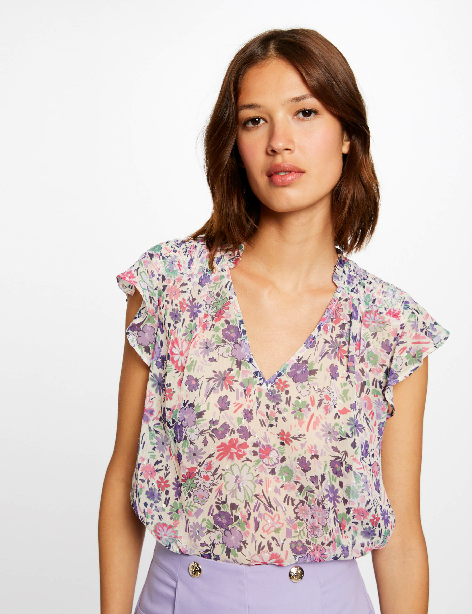 Blouse sans manches imprimé floral multico femme Blouse sans manches imprimé floral multico femme