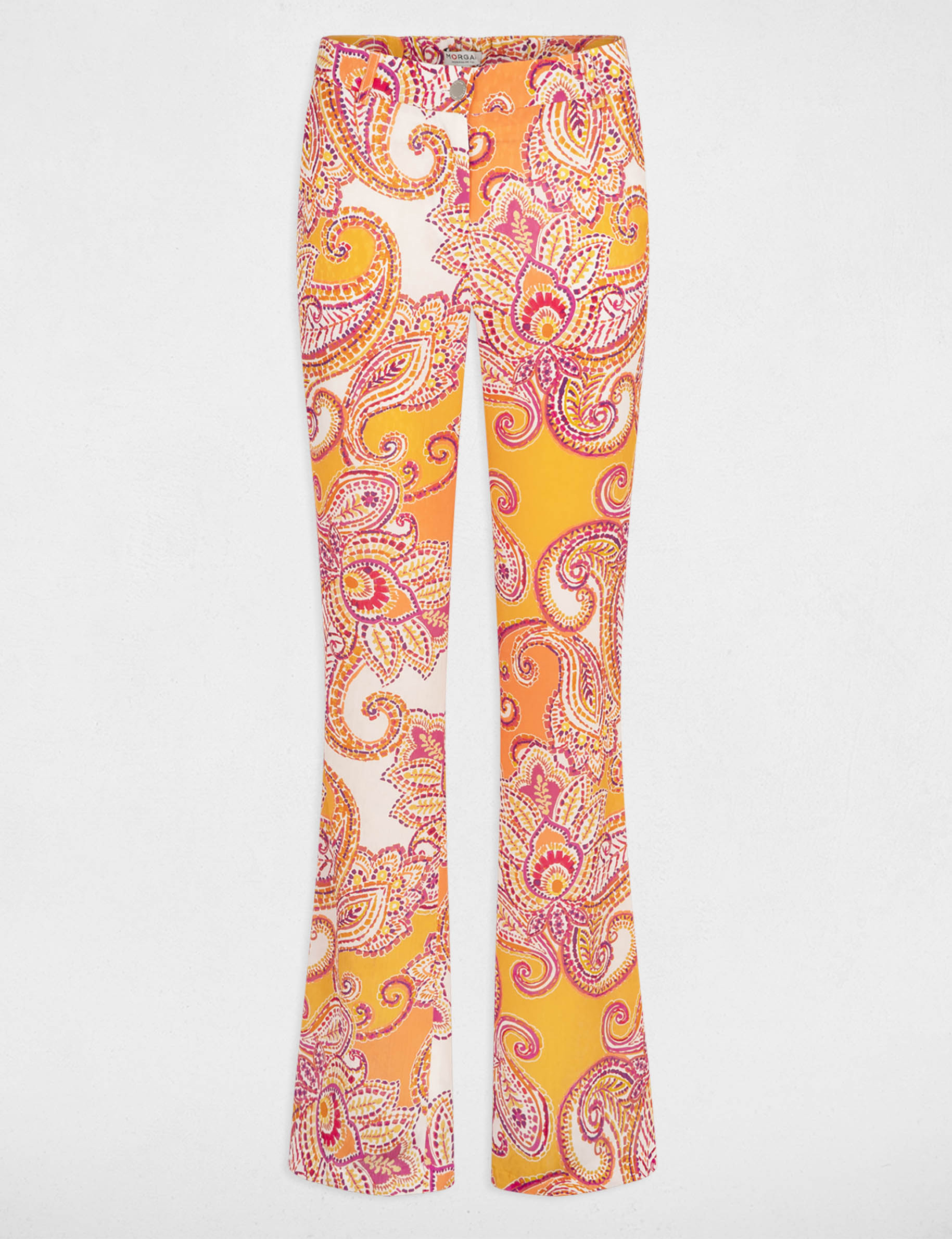 pantalon bootcut imprime multico femme Pantalon bootcut imprimé multico femme
