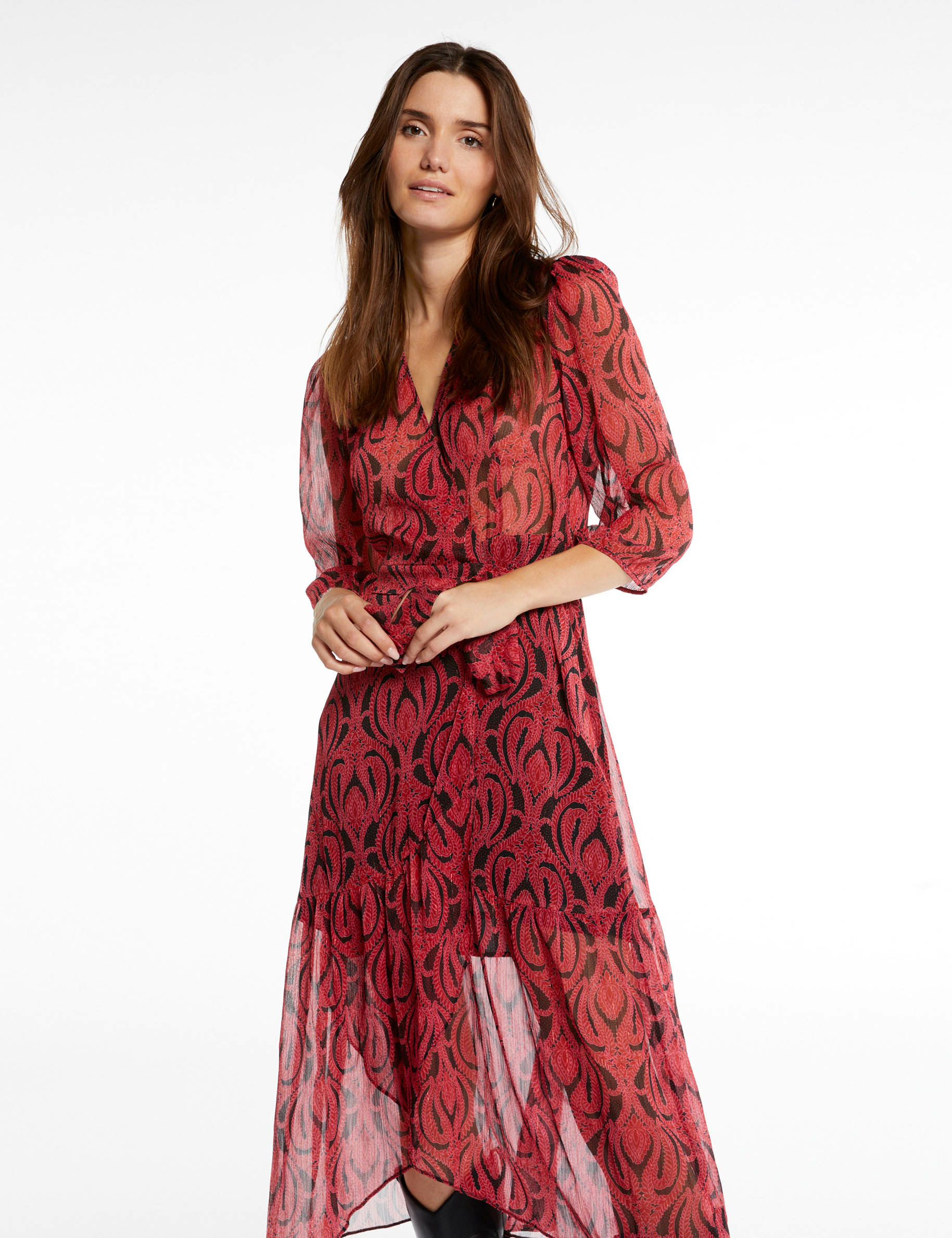 Robe midi portefeuille 2025
