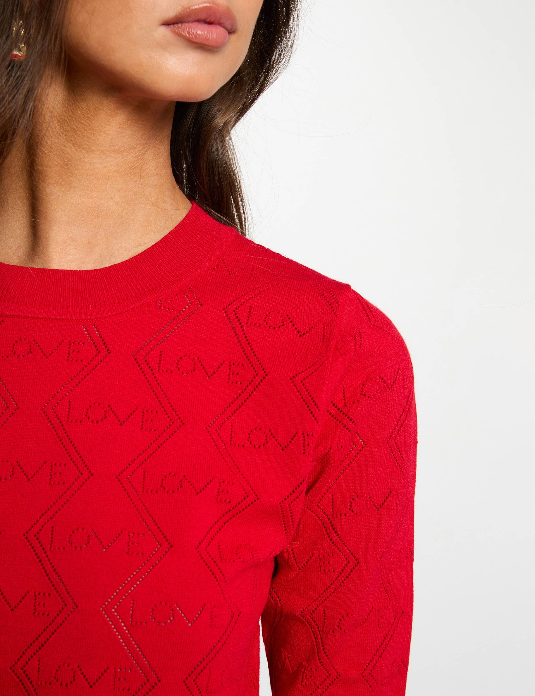Pull rouge à col roulé de Louise | 3344072 | Dames