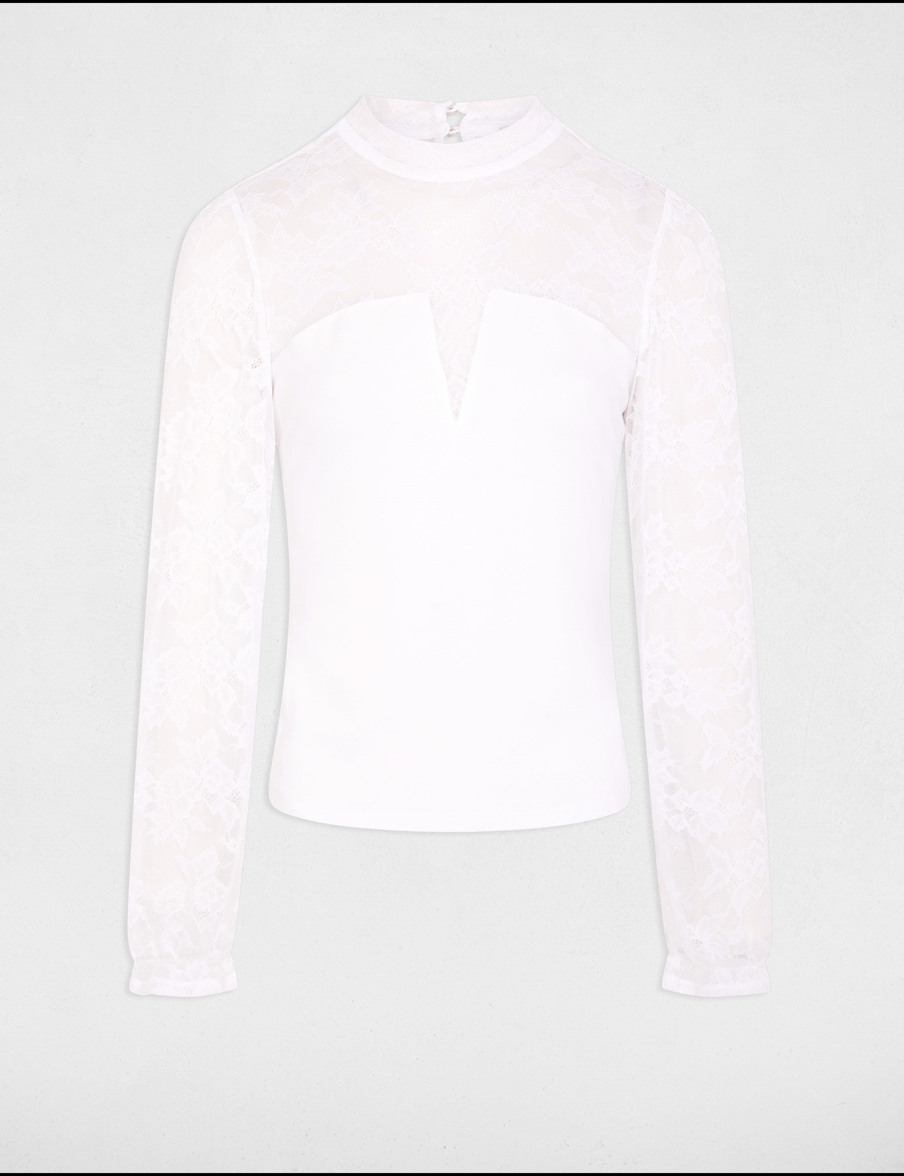 t shirt manches longues blanc femme T-shirt manches longues blanc femme
